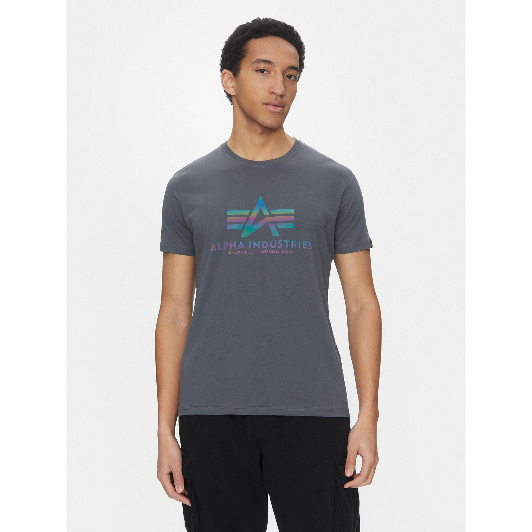 Alpha Industries T-shirt Basic 100501 Grigio Regular Fit