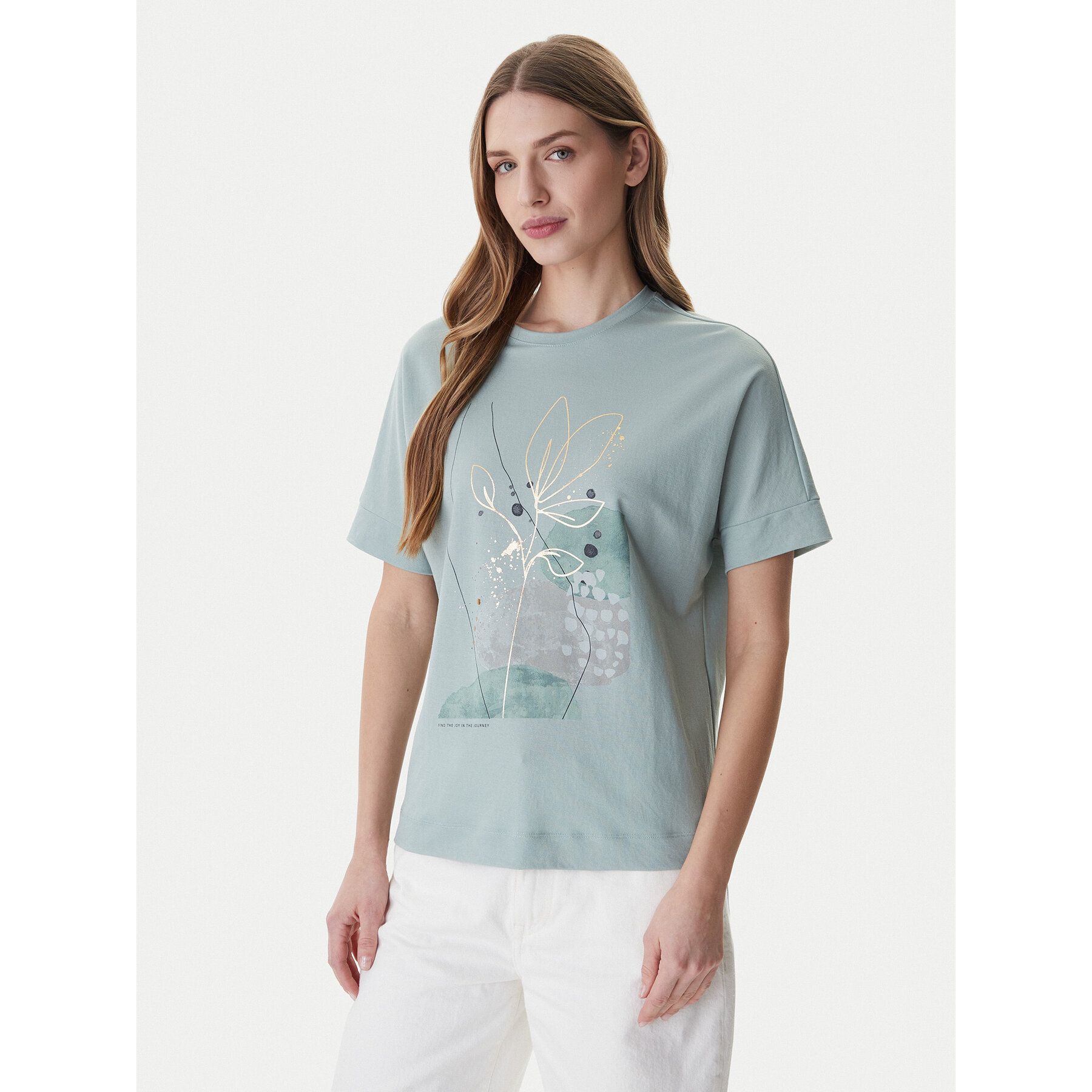 ONLY T-Shirt Jany 15356044 Grün Regular Fit