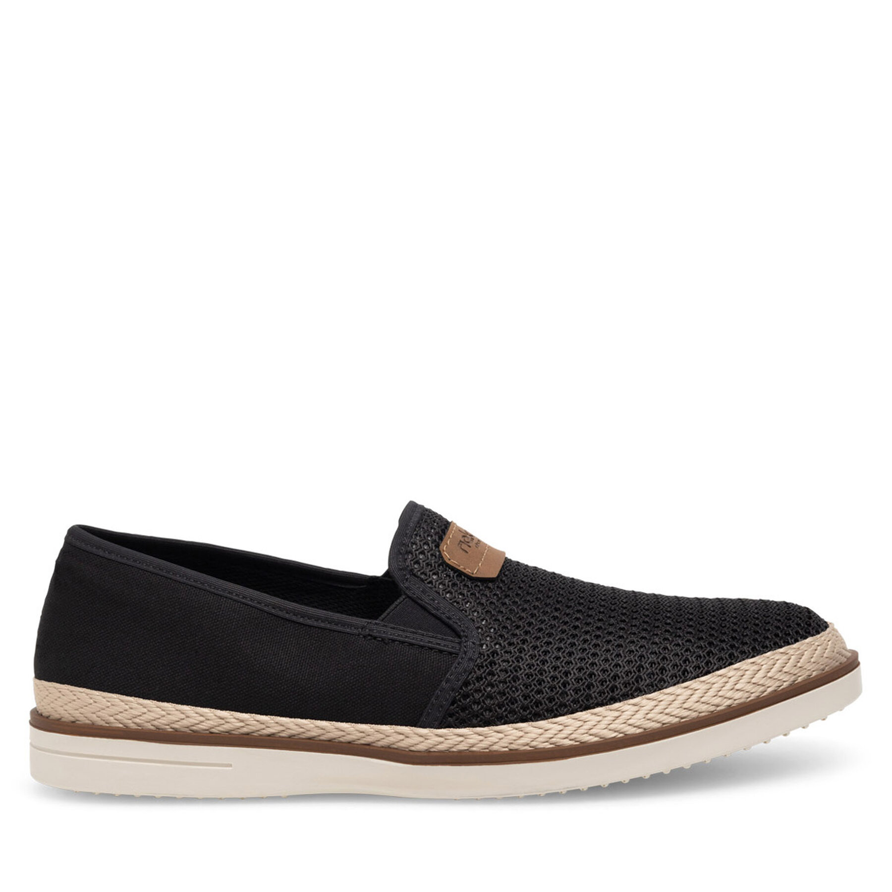 Férfi Espadrilles Rieker, Méret: 45, Fekete, B2366-00