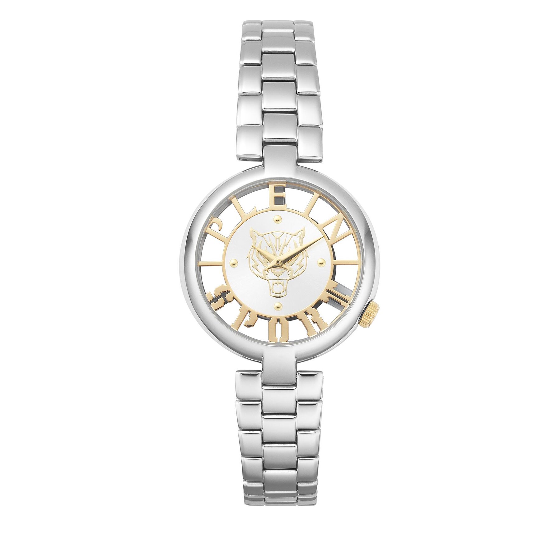 Ročna ura Plein Sport Tiger Luxe PSMBA0123 Srebrna