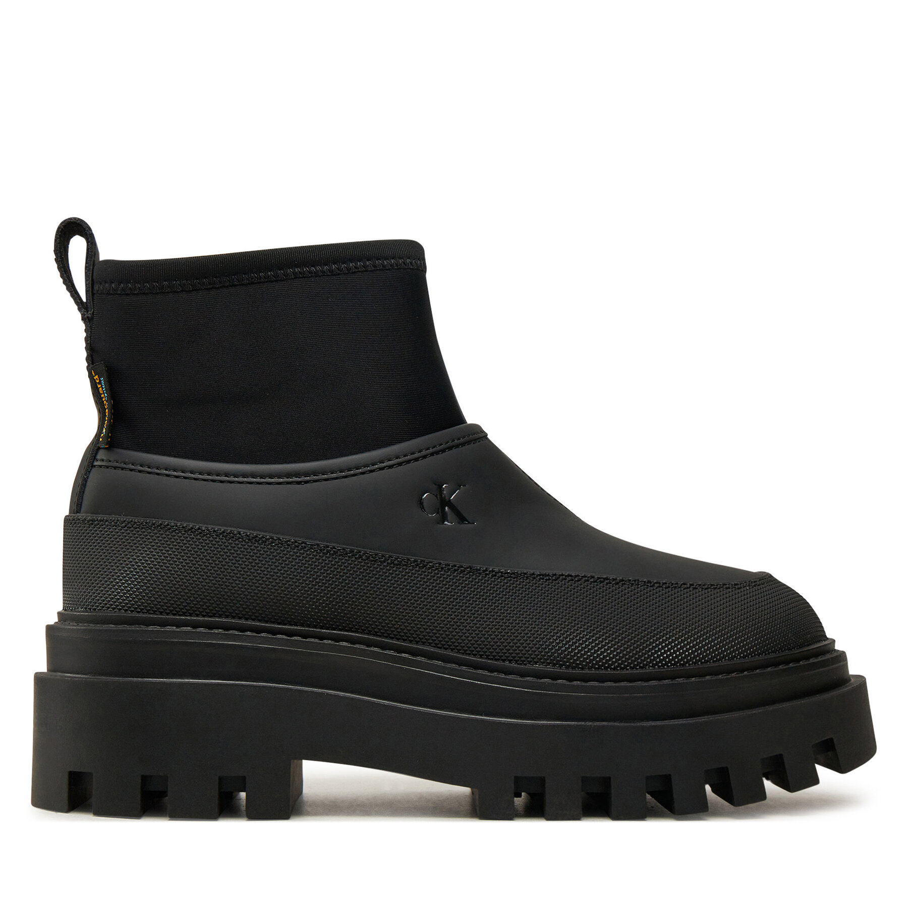 Dámske Gumáky Calvin Klein Jeans, Rozmer: 37, Čierna, Flatform Rainboot Low Mg R YW0YW01560