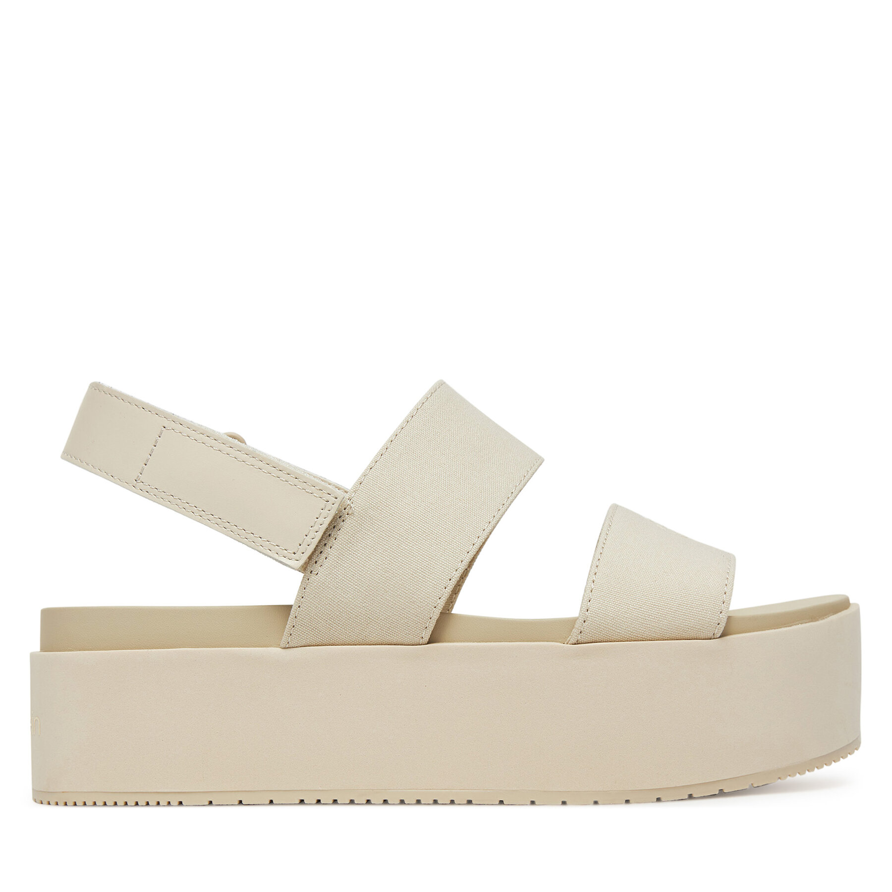 Sandály Calvin Klein Jeans Flatform Sandal Sling In YW0YW01788 Écru