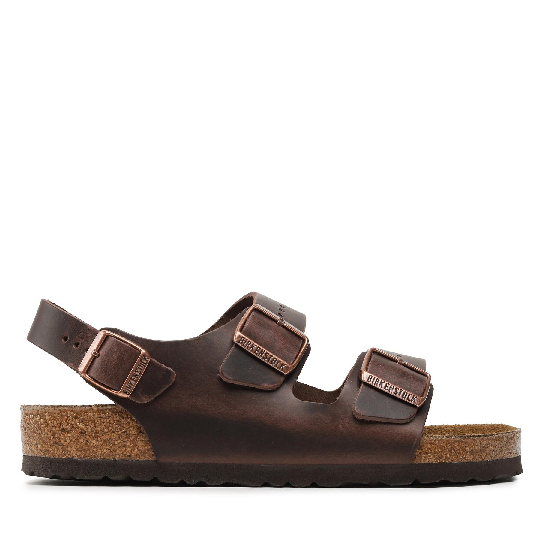 Męskie Sandały Birkenstock, Rozmiar 44 Brązowy Milano 34871
