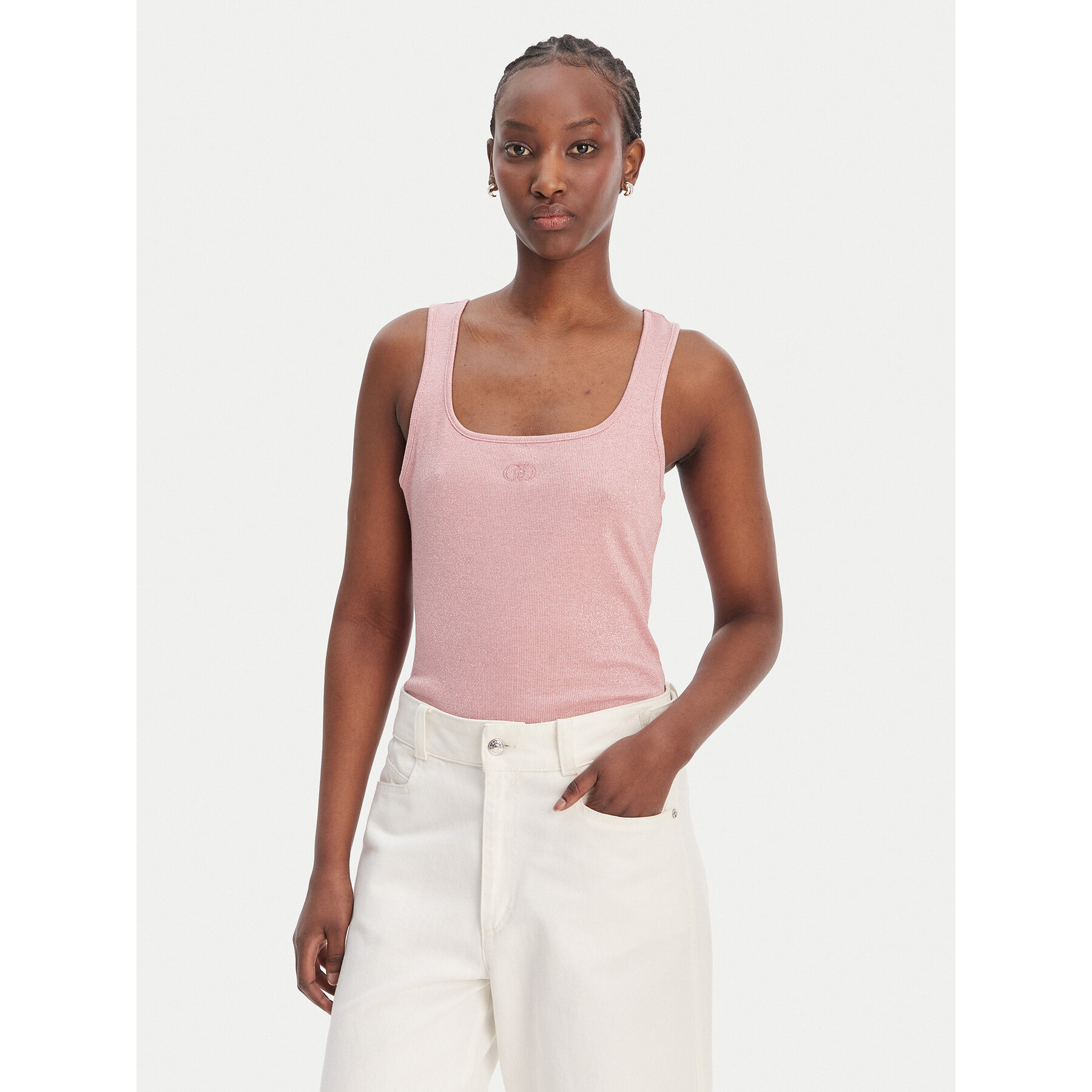 Liu Jo Sport Top TA6173 J3845 Rosa Regular Fit