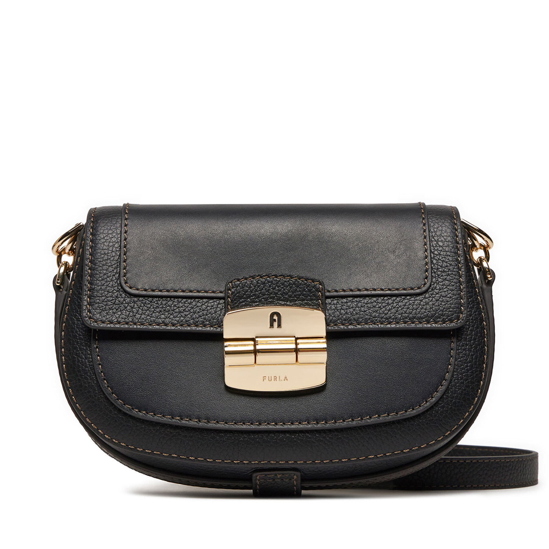 Kabelka Furla Club 2 S Crossbody 26 WB00920-BX0053-O6000-1007 Čierna