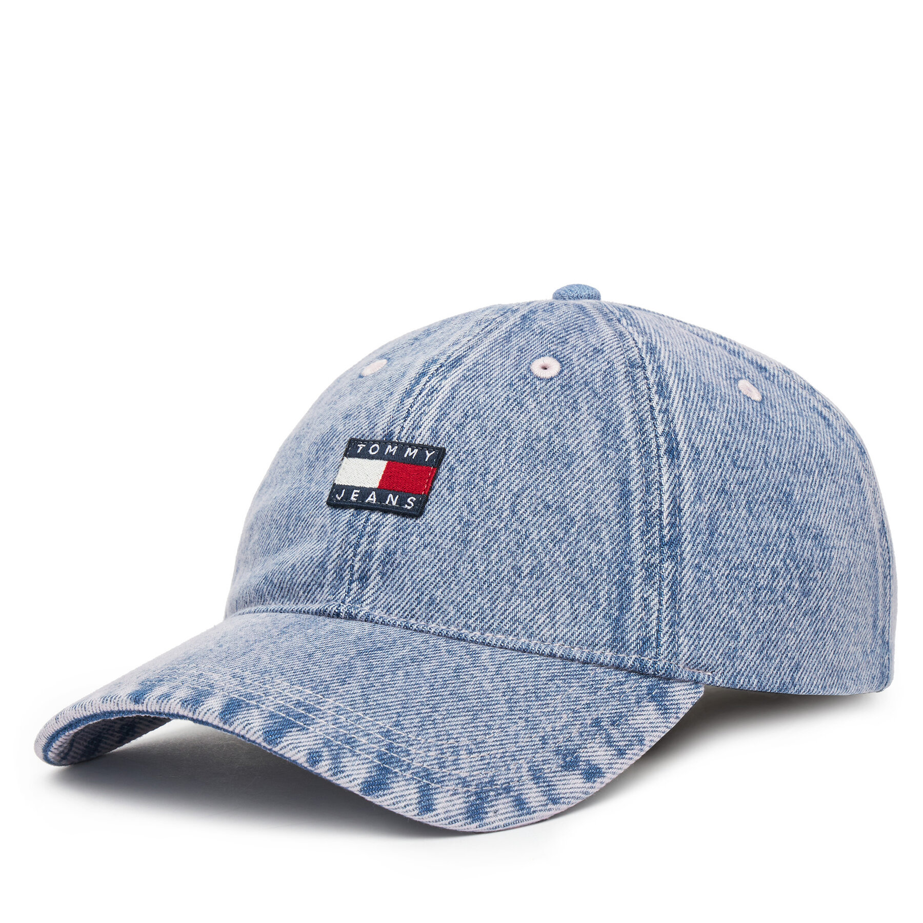 Шапка с козирка Tommy Jeans Heritage AW0AW17643 Виолетов