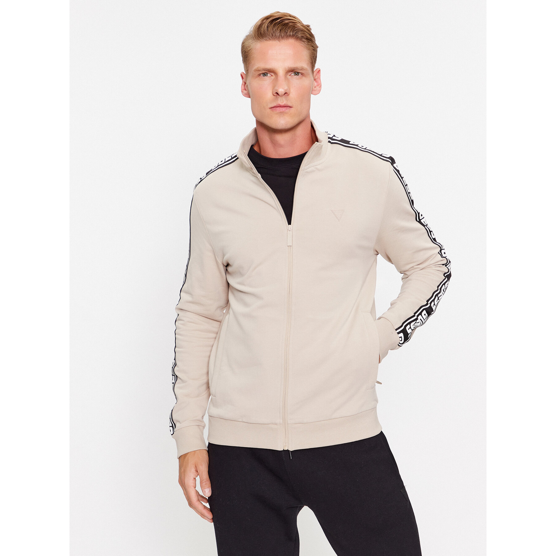 Guess Sweatshirt Z2YQ12 K6ZS1 Écru Regular Fit