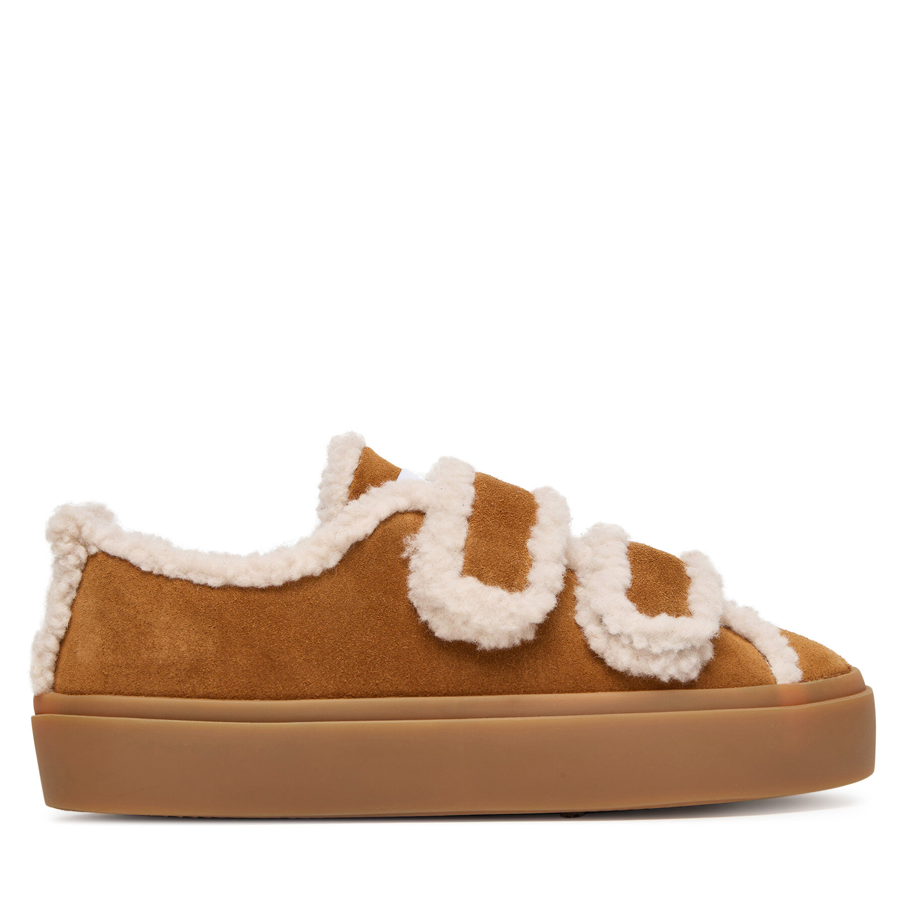 Сникърси Inuikii Shearling Low Velcro 1001.001.0231 Кафяв
