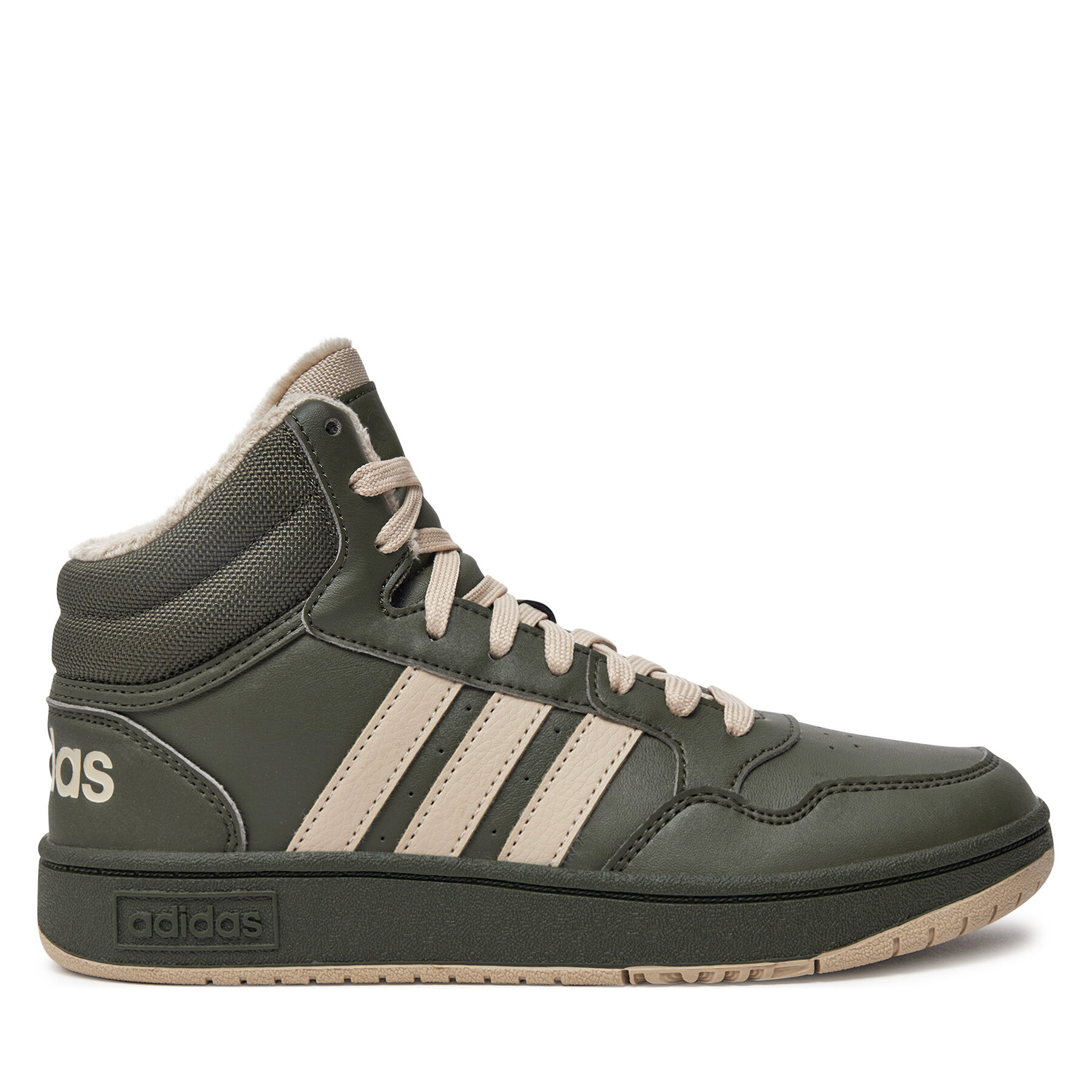 adidas Fiú Sportcipő, Méret: 38 2/3, Zöld, Hoops Mid 3.0 IH7895