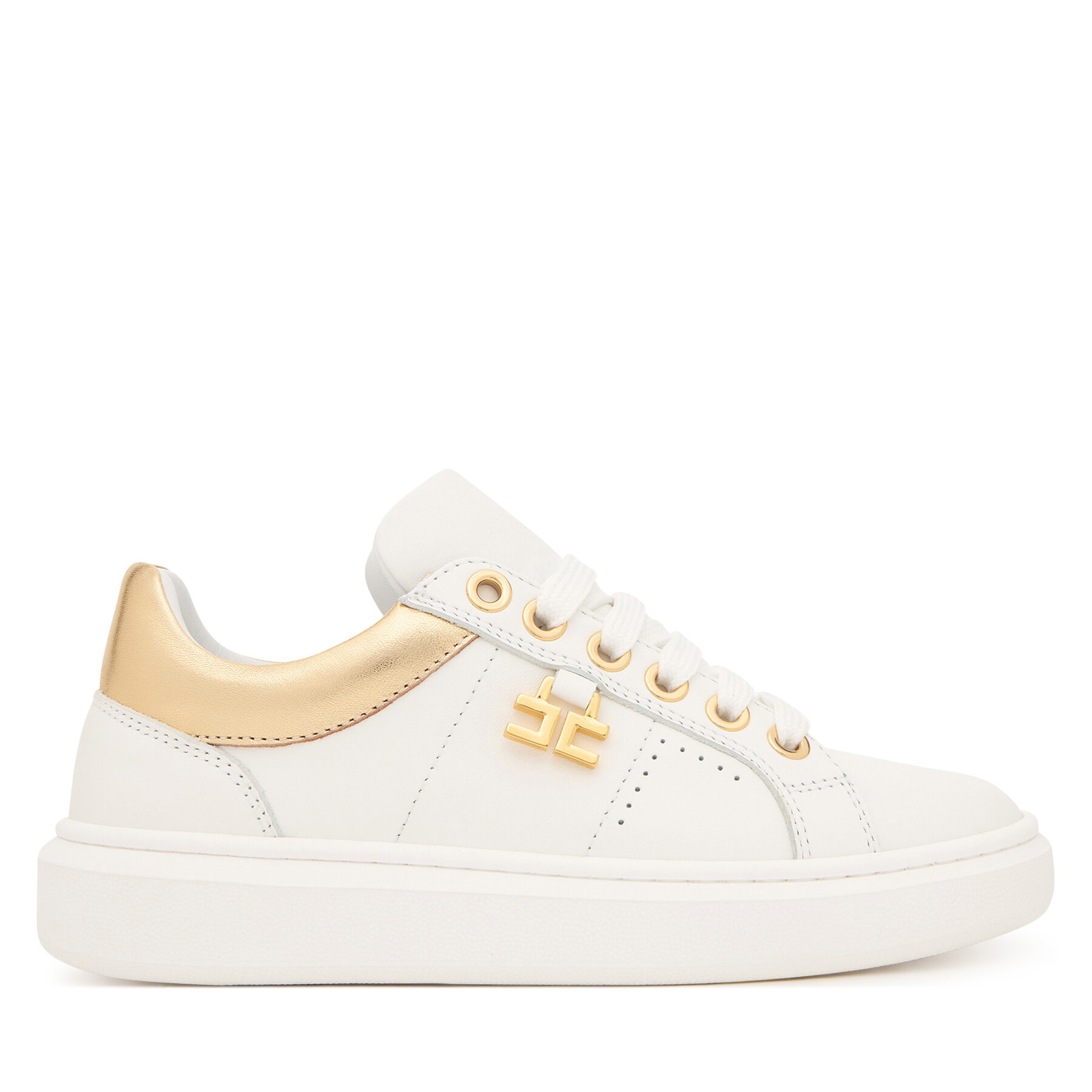 Sneakersy Elisabetta Franchi F4A9-E0506-0092 S Biela