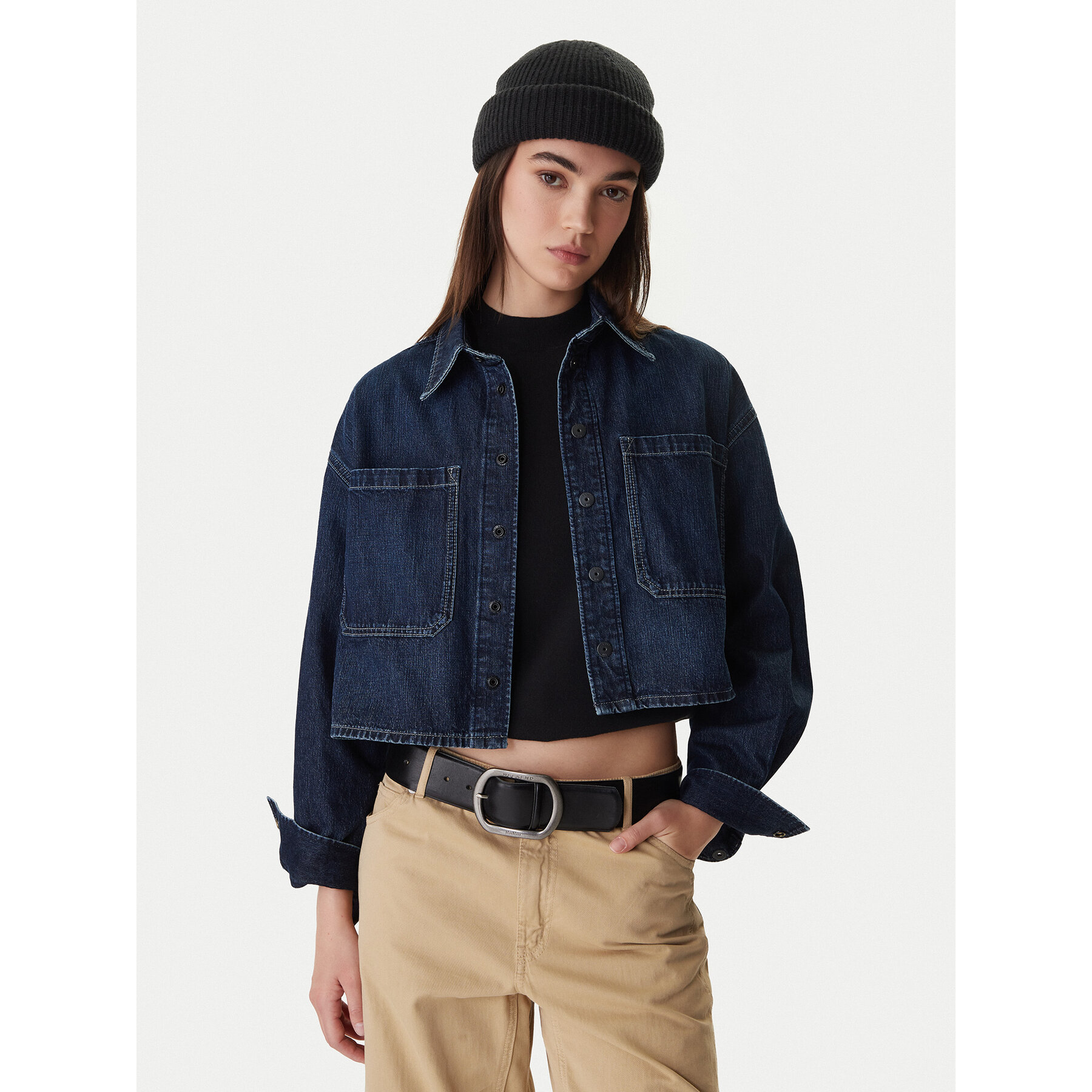 G-Star G-Star Raw Τζιν πουκάμισο D26851-E090 Σκούρο μπλε Boxy Fit