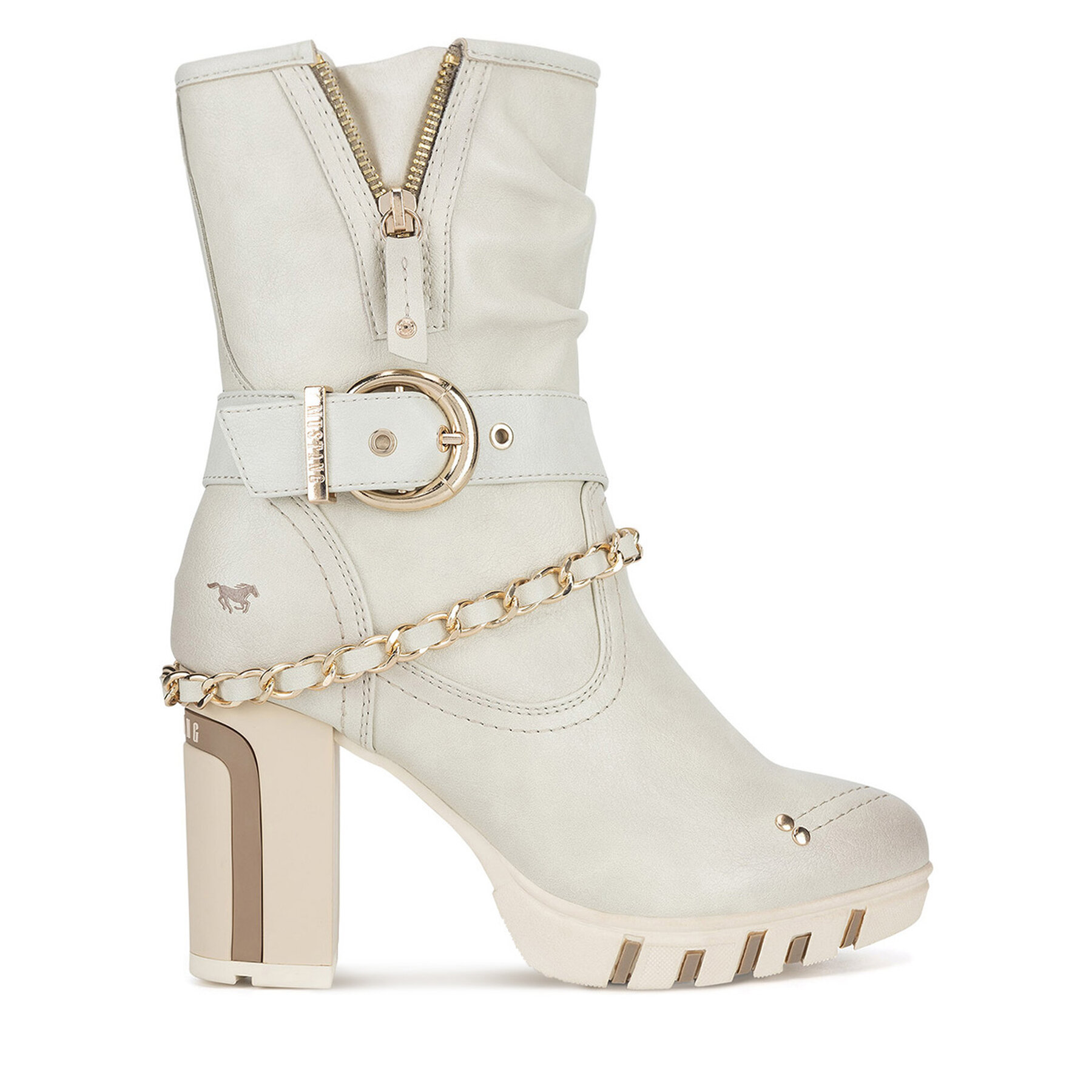 Mustang Dámske Členková obuv, Rozmer: 41, Biela, 1363-505