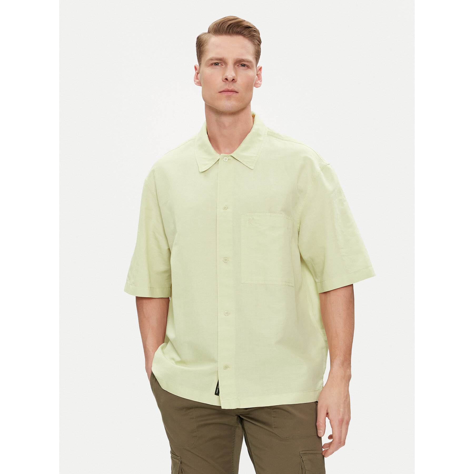 Calvin Klein Jeans Hemd J30J325173 Grün Relaxed Fit