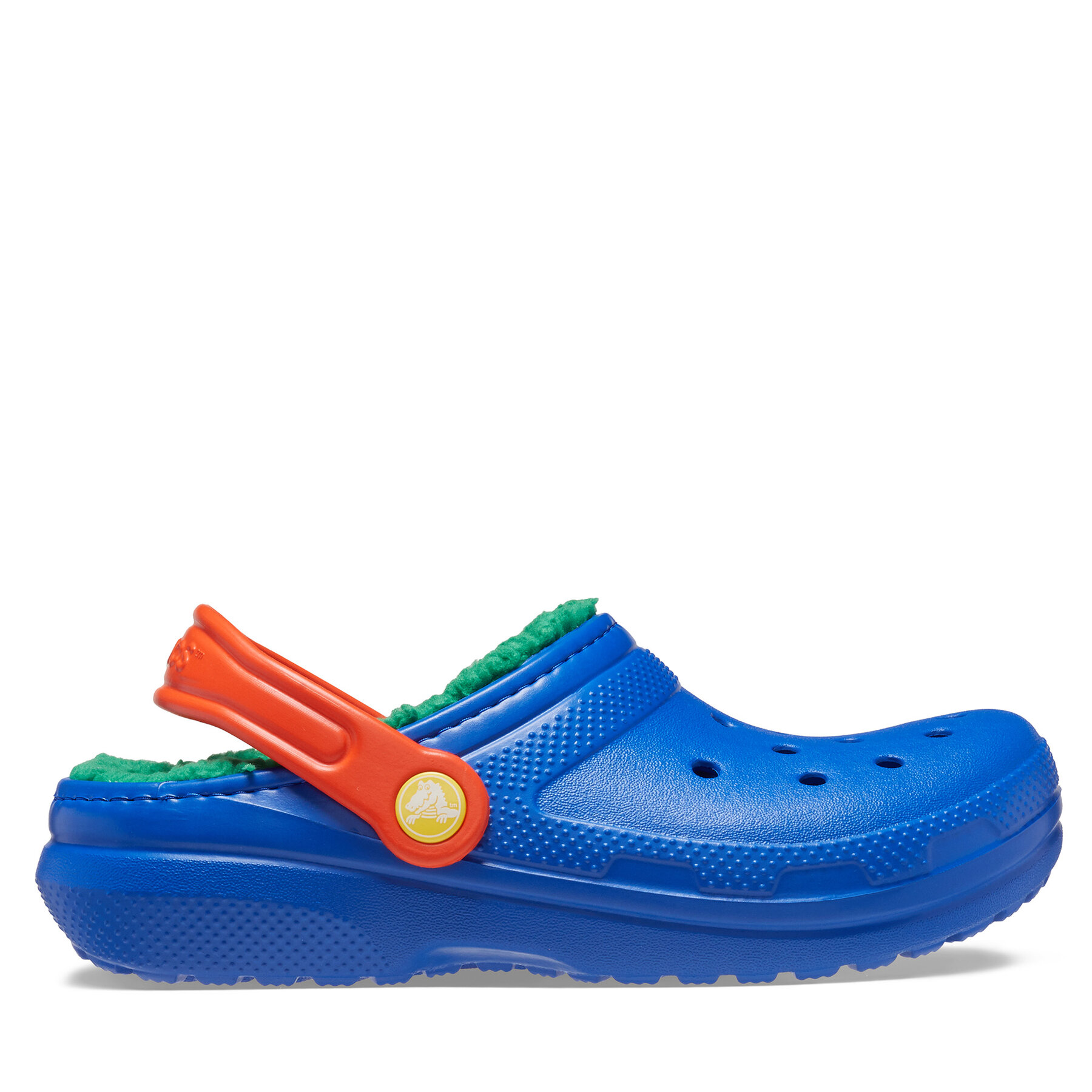 Unisex dieťa Šľapky Crocs, Rozmer: 32_33, Modrá, Classic Lined Clog Kids 207010