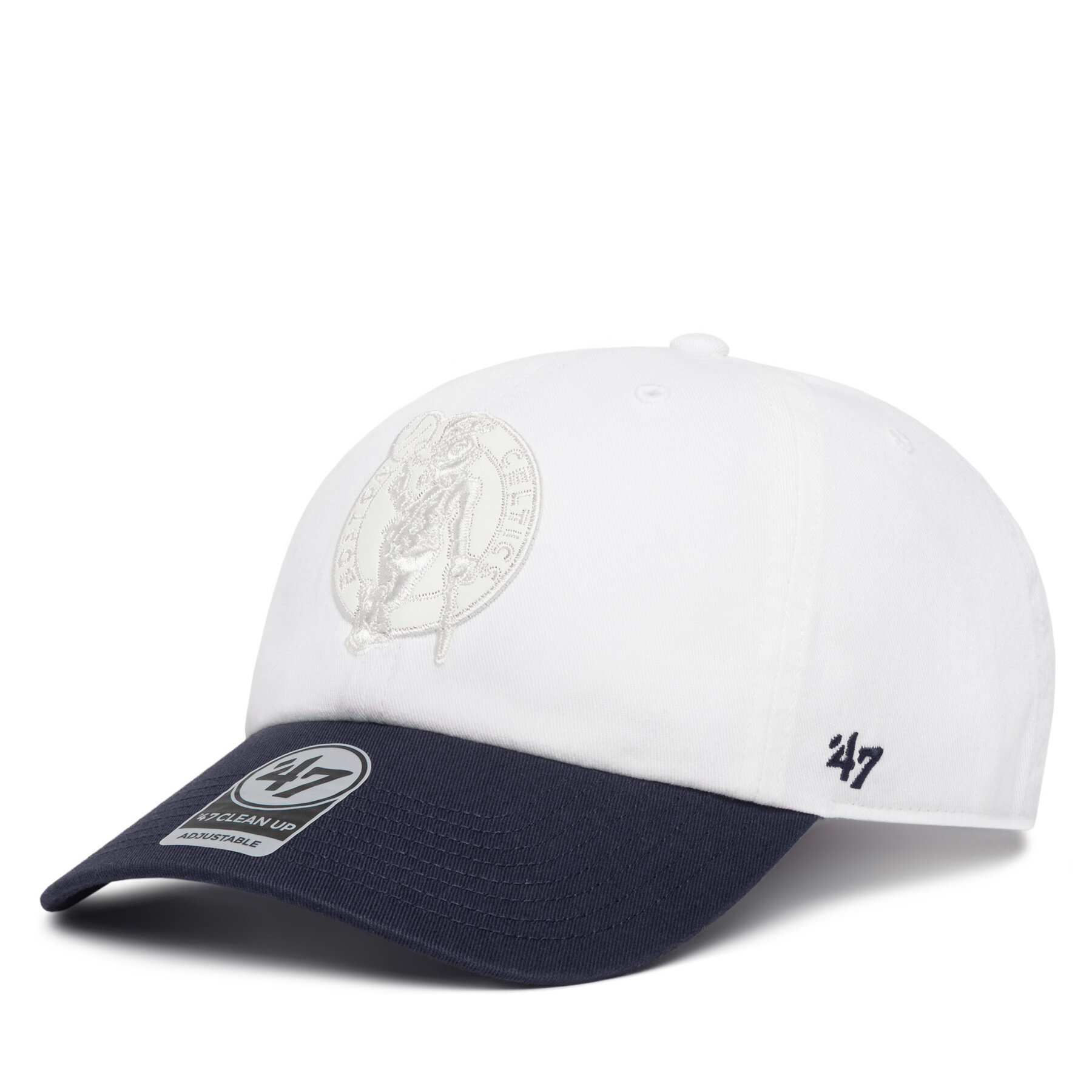 Шапка с козирка 47 Brand NBA Boston Celtics '47 x Tommy Hilfiger Courtside '47 Clean Up THCCU172GWL Бял