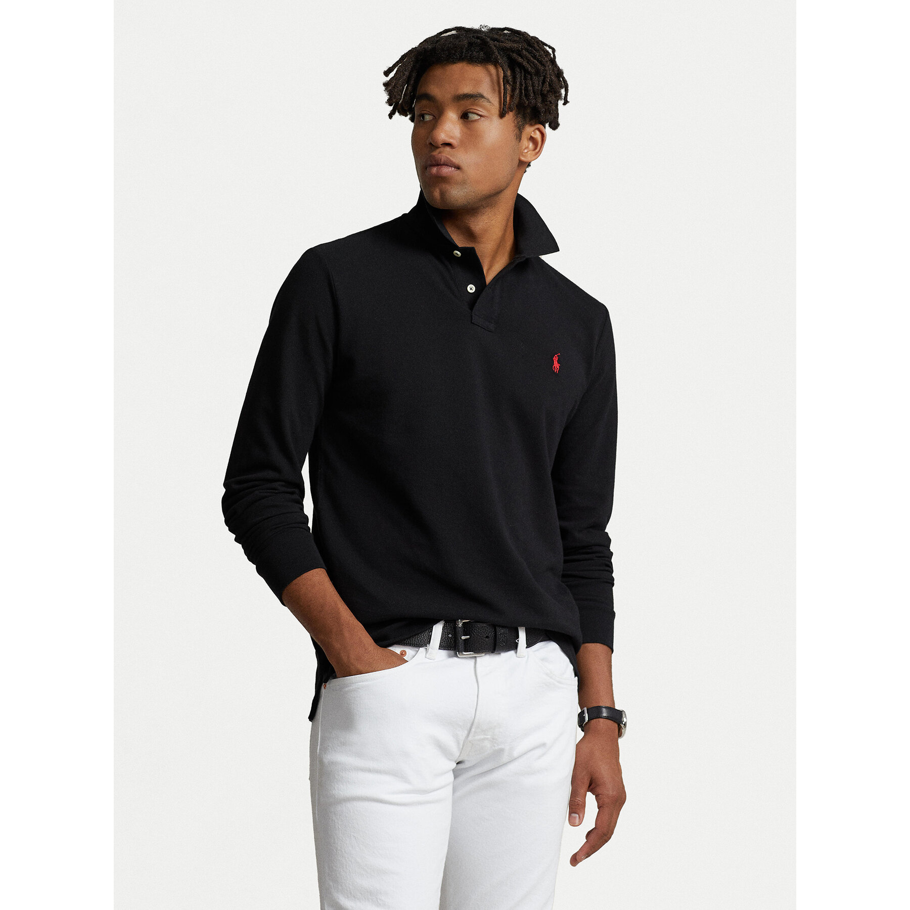 Polo Ralph Lauren Polo 710680790045 Μαύρο Custom Slim Fit