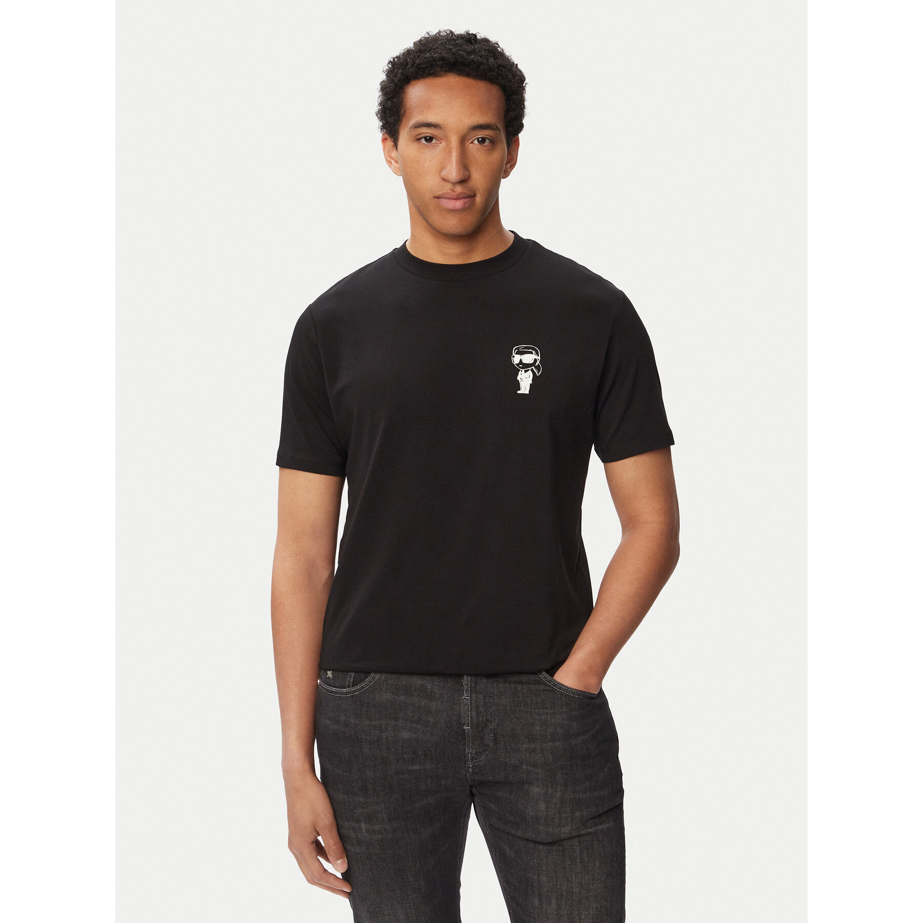 KARL LAGERFELD T-Shirt 755048 563235 Schwarz Regular Fit