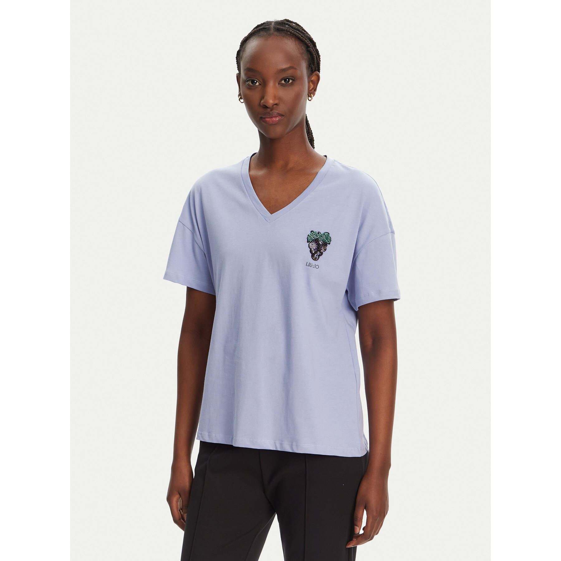 Liu Jo T-shirt WA5366 JS904 Viola Regular Fit