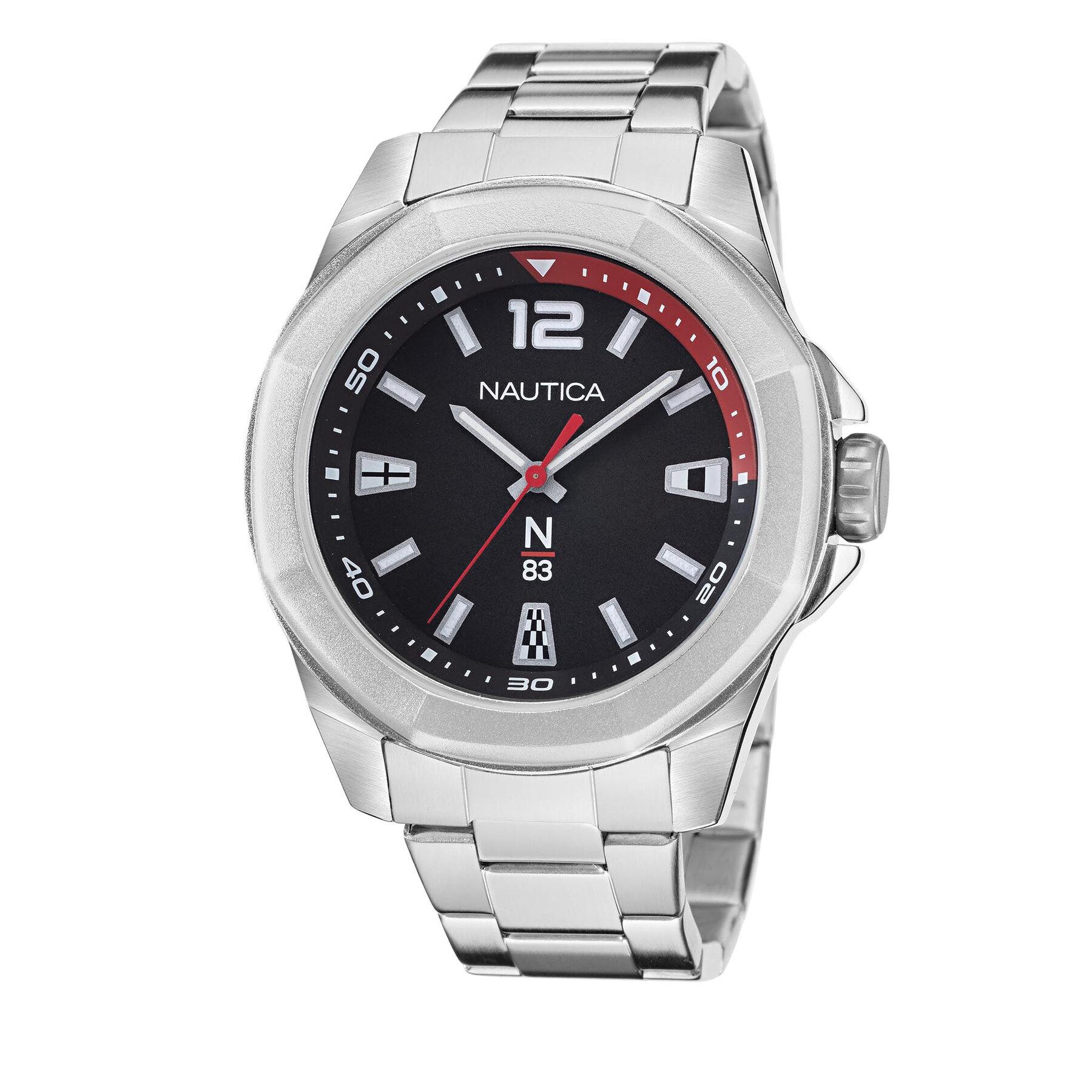 Nautica N83 Uhr NAPTBF104 Silberfarben