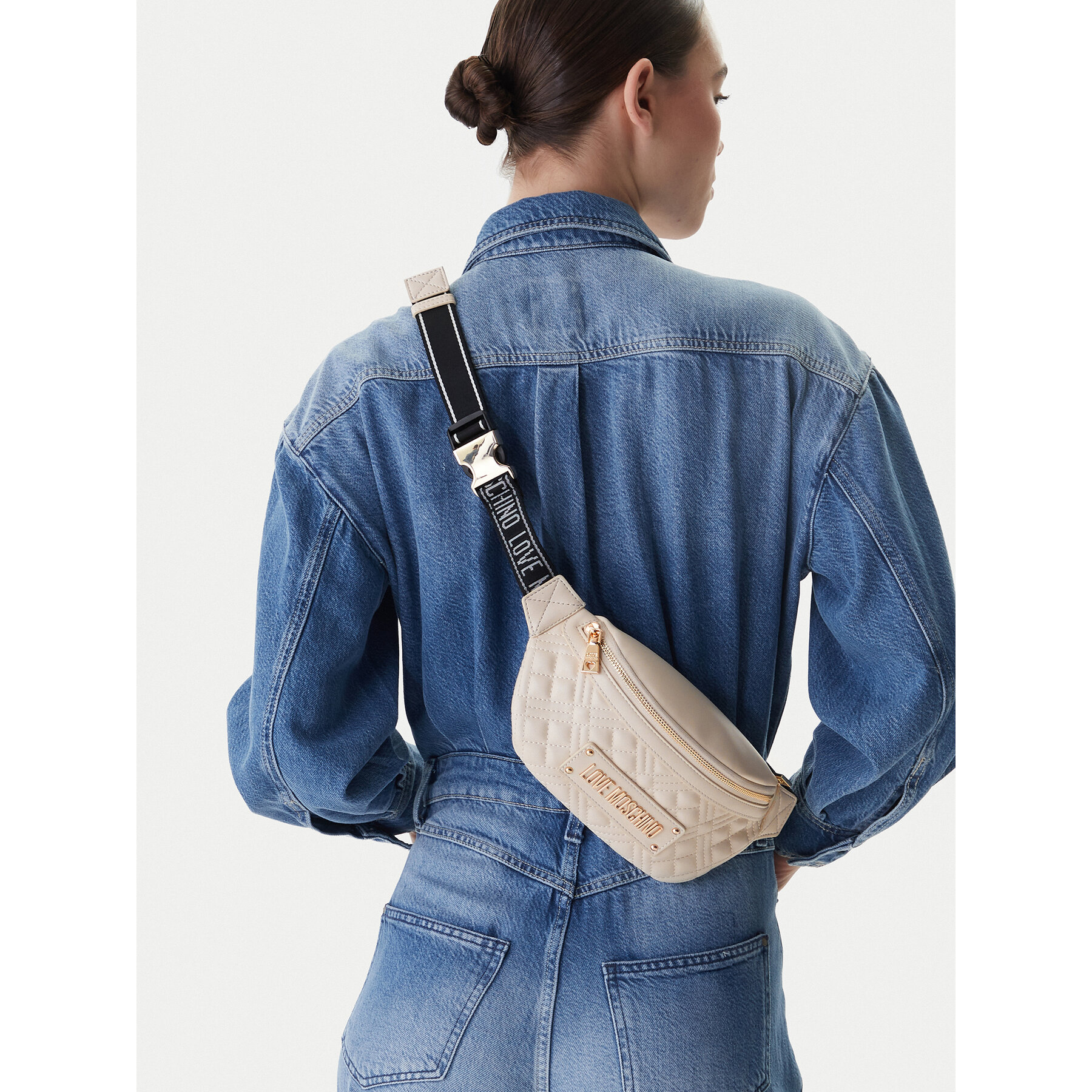 LOVE MOSCHINO Τσαντάκι Μέσης﻿ LOVE MOSCHINO JC4003PP1OLA0110 Εκρού