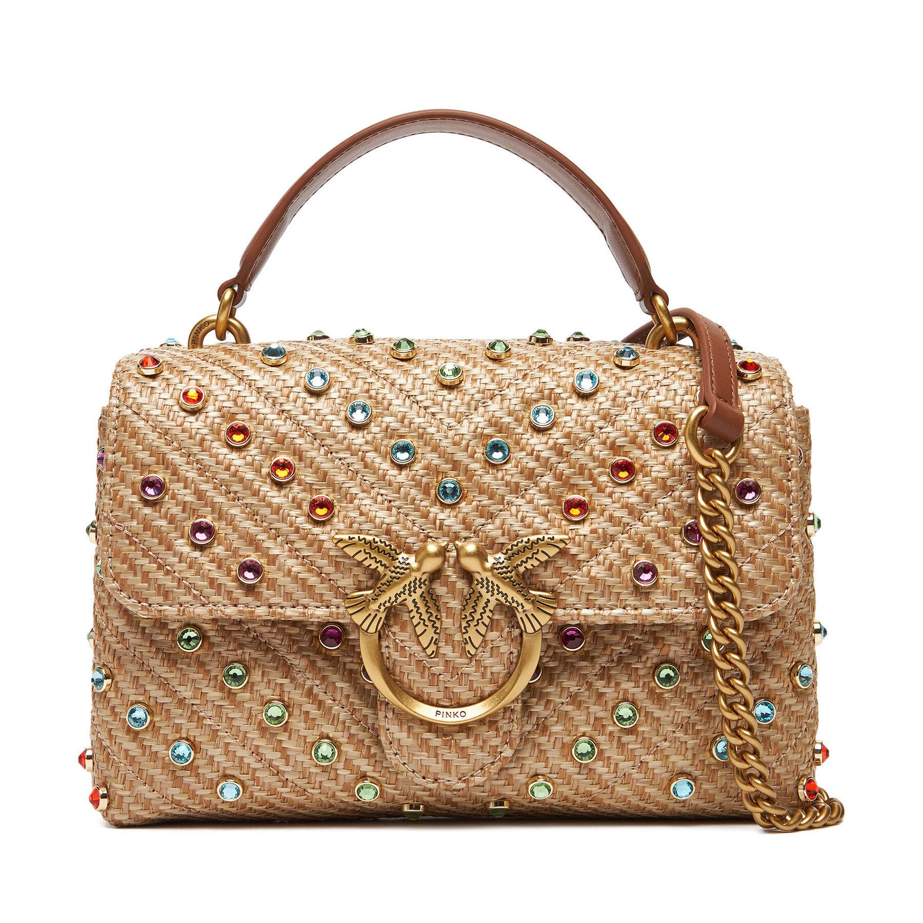 Geantă PINKO Love Lady Puff Mini Cl PE 25 PLTT 100044 A2CG Bej