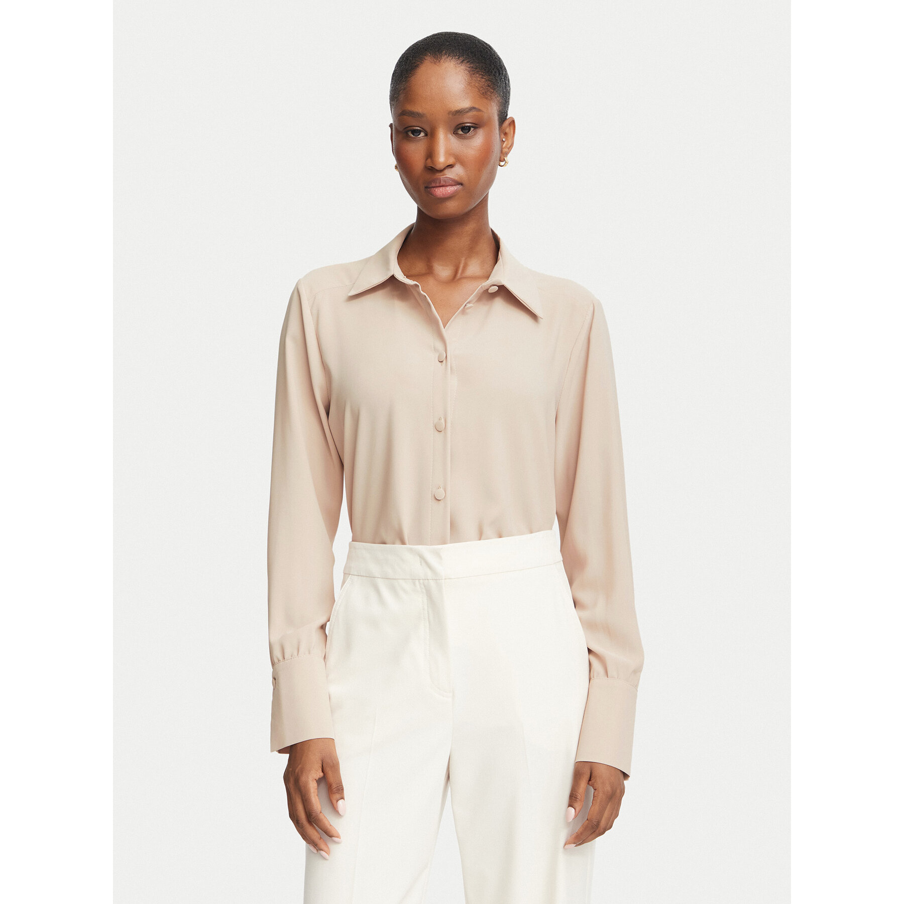 Rinascimento Hemd CFC0130227003 Beige Regular Fit