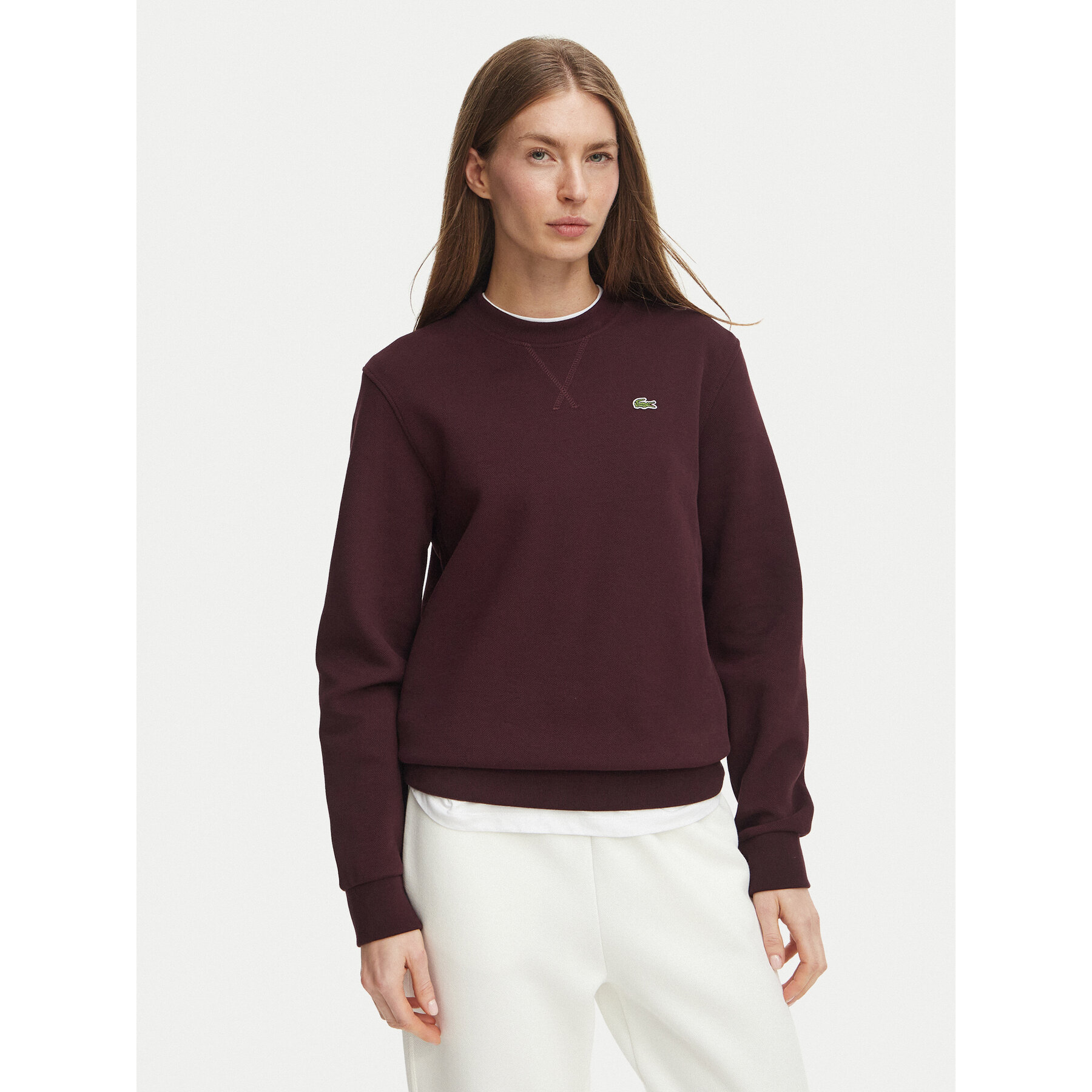 Lacoste Sweatshirt SF5245 Dunkelrot Regular Fit