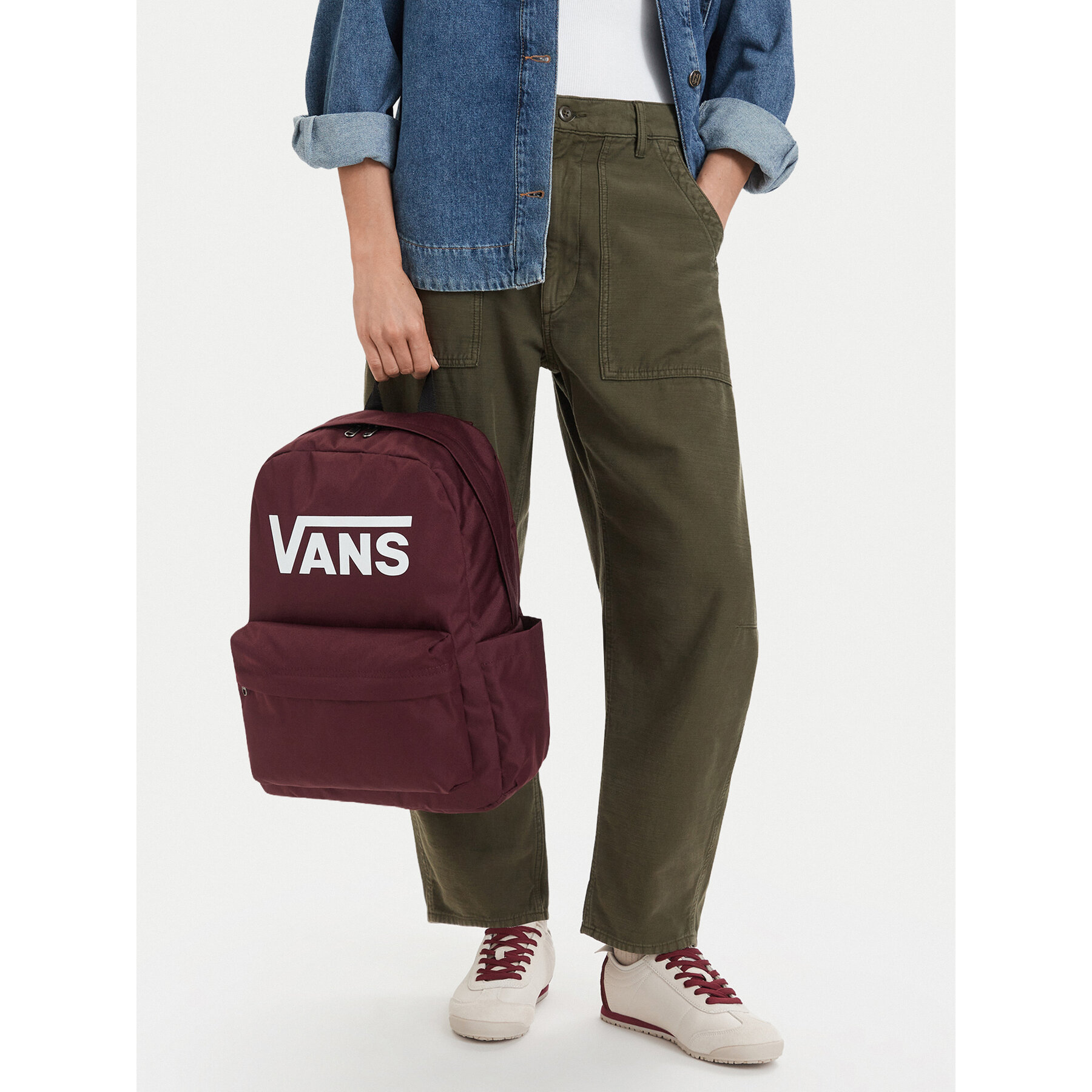 Rucsac Vans C-OLD SKOOL PRINT VN000H504QU1 Vișiniu