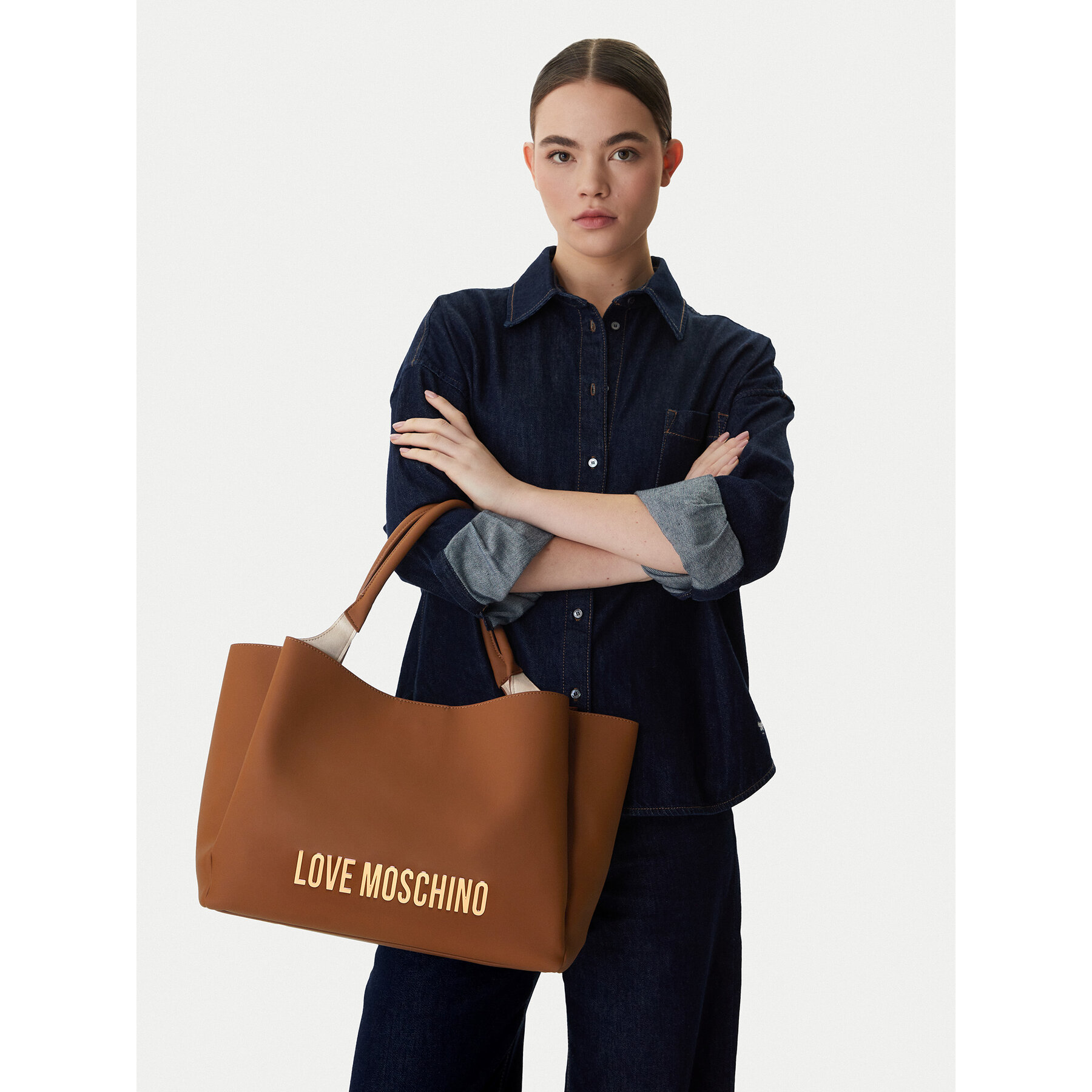 Дамска чанта LOVE MOSCHINO JC4107PP1OKD0200 Кафяв