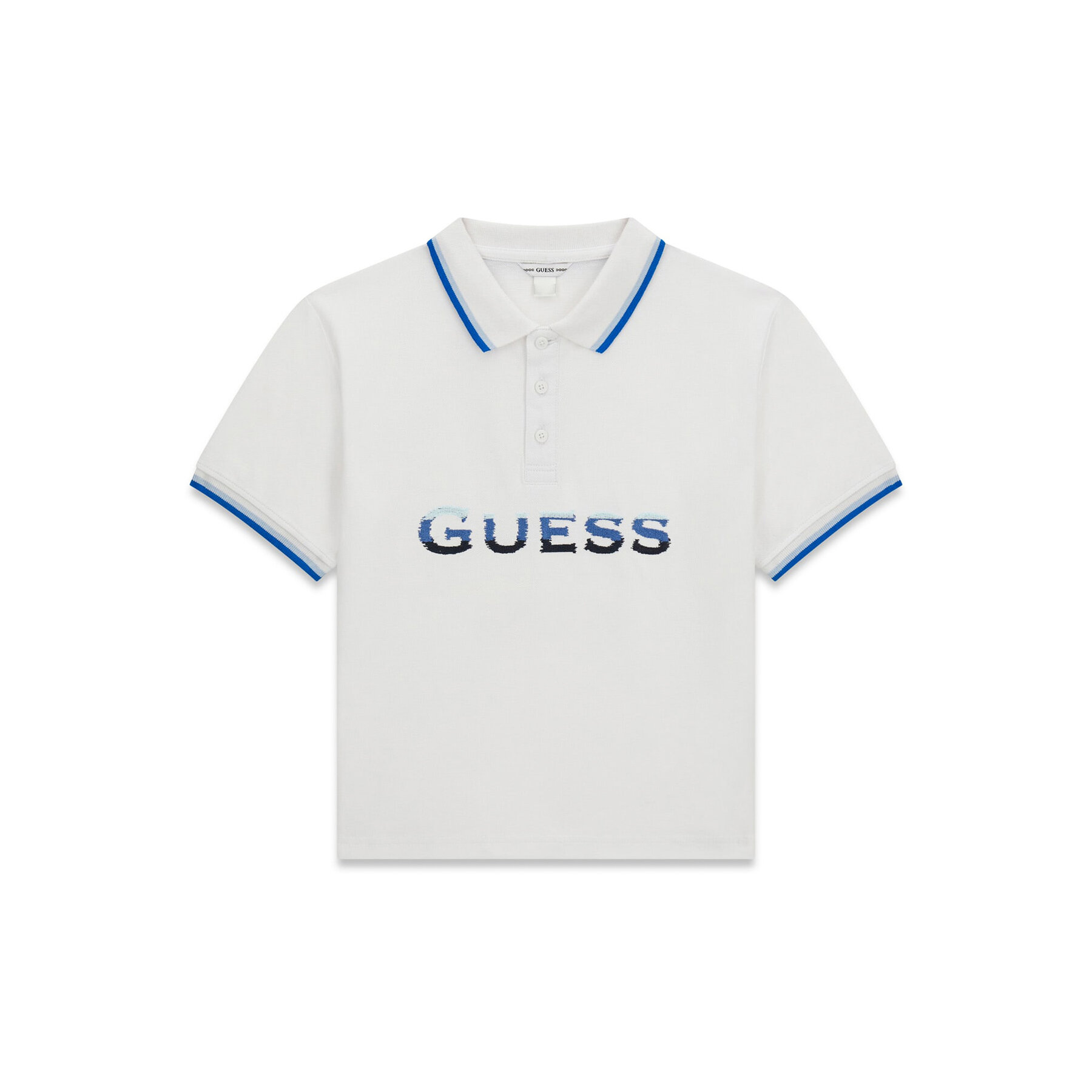 Guess Polo majica L6GP00 KADZ4 Bela Relaxed Fit