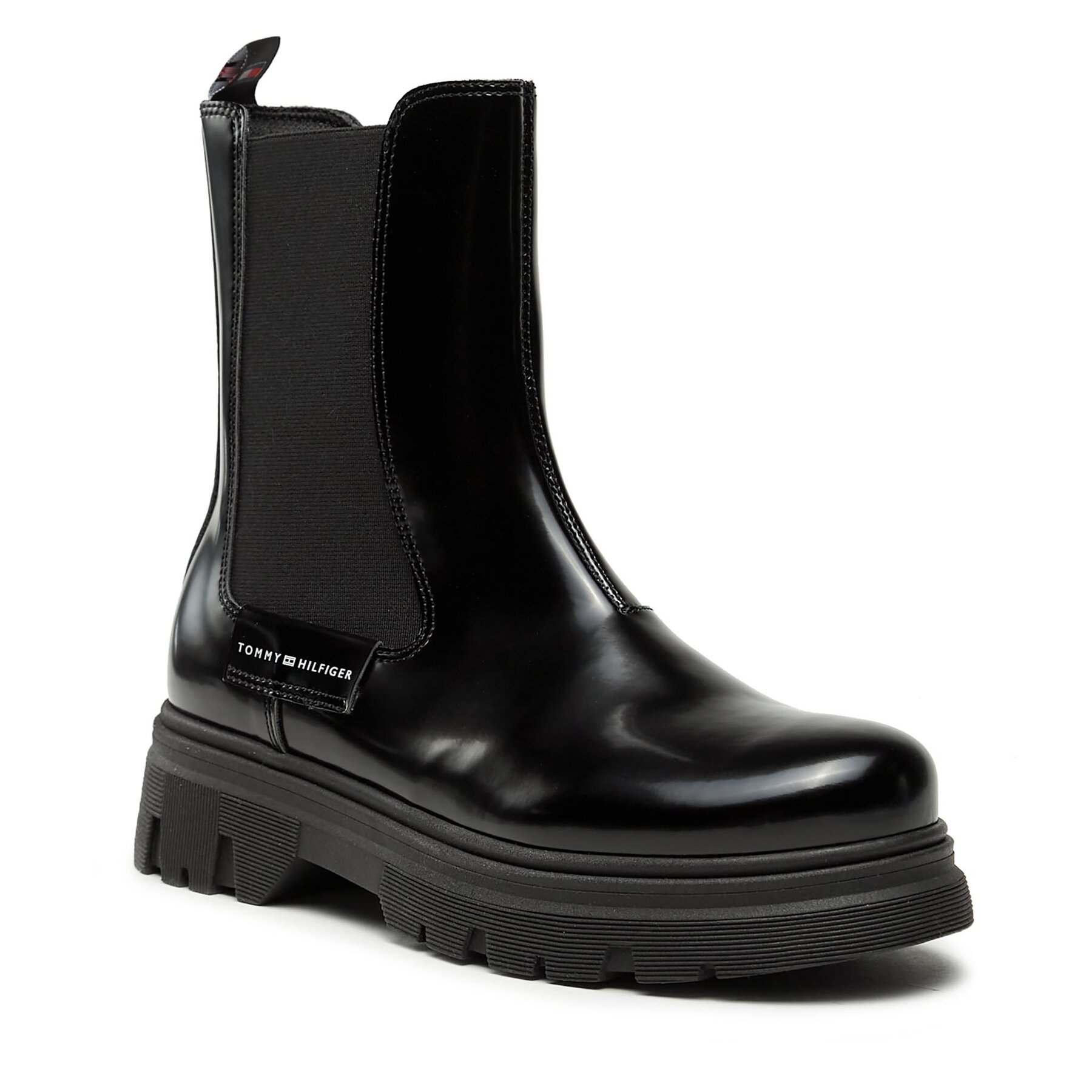 Dievča Čižmy Tommy Hilfiger, Rozmer: 38, Čierna, T4A5-33035-1453999