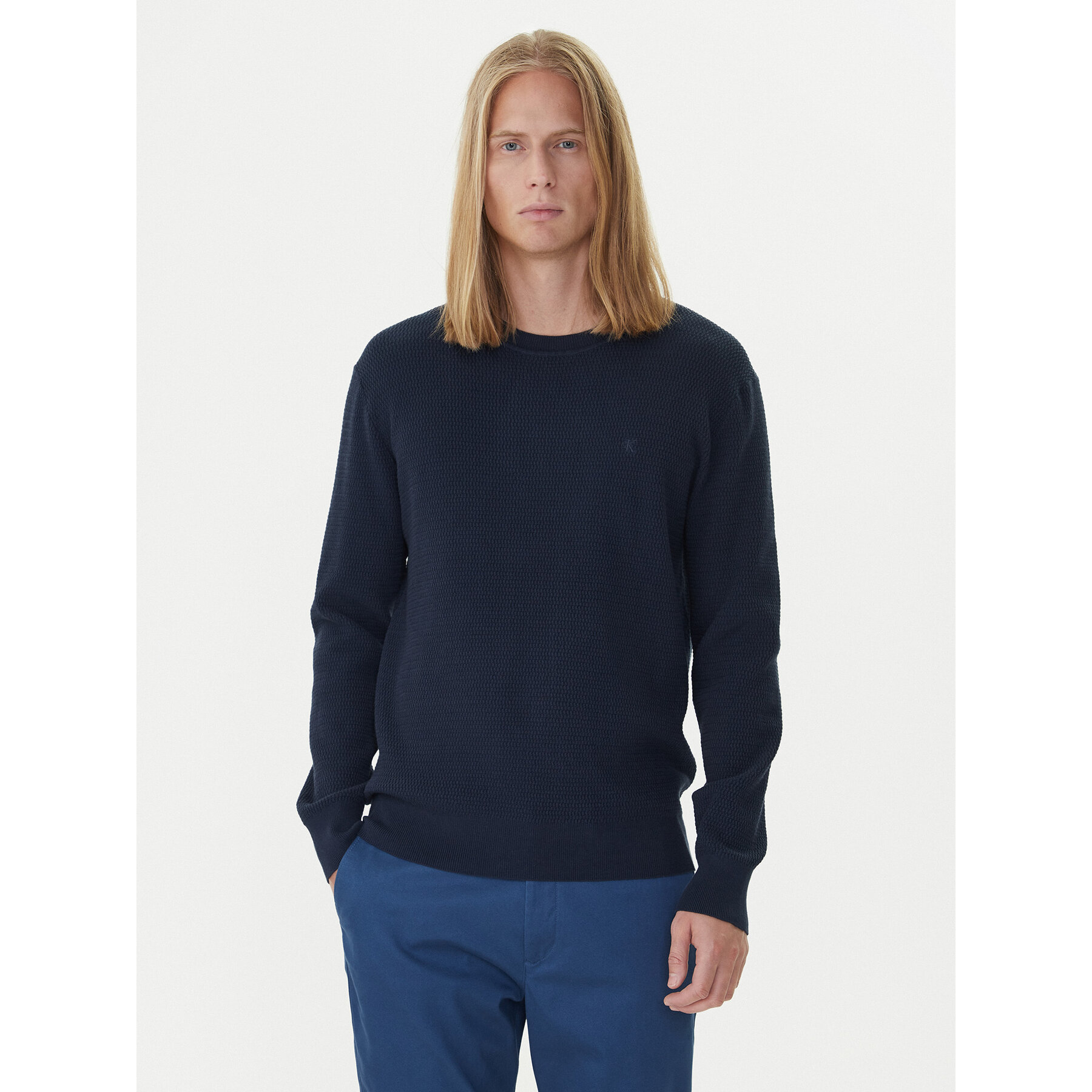 Calvin Klein Pullover LV04LB327G Dunkelblau Regular Fit