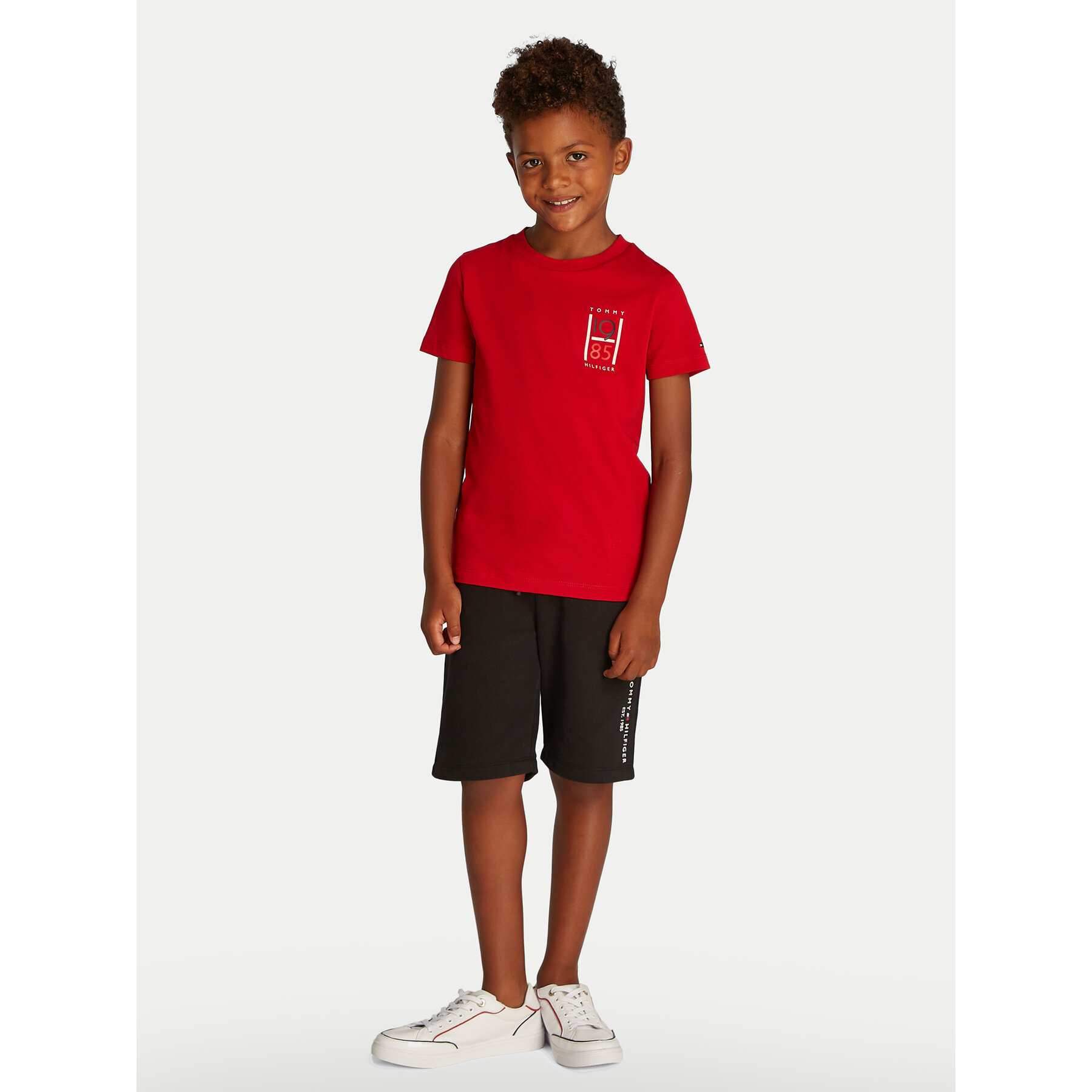Tommy Hilfiger T-Shirt KB0KB09536 D Rot Regular Fit, Größe 16Y