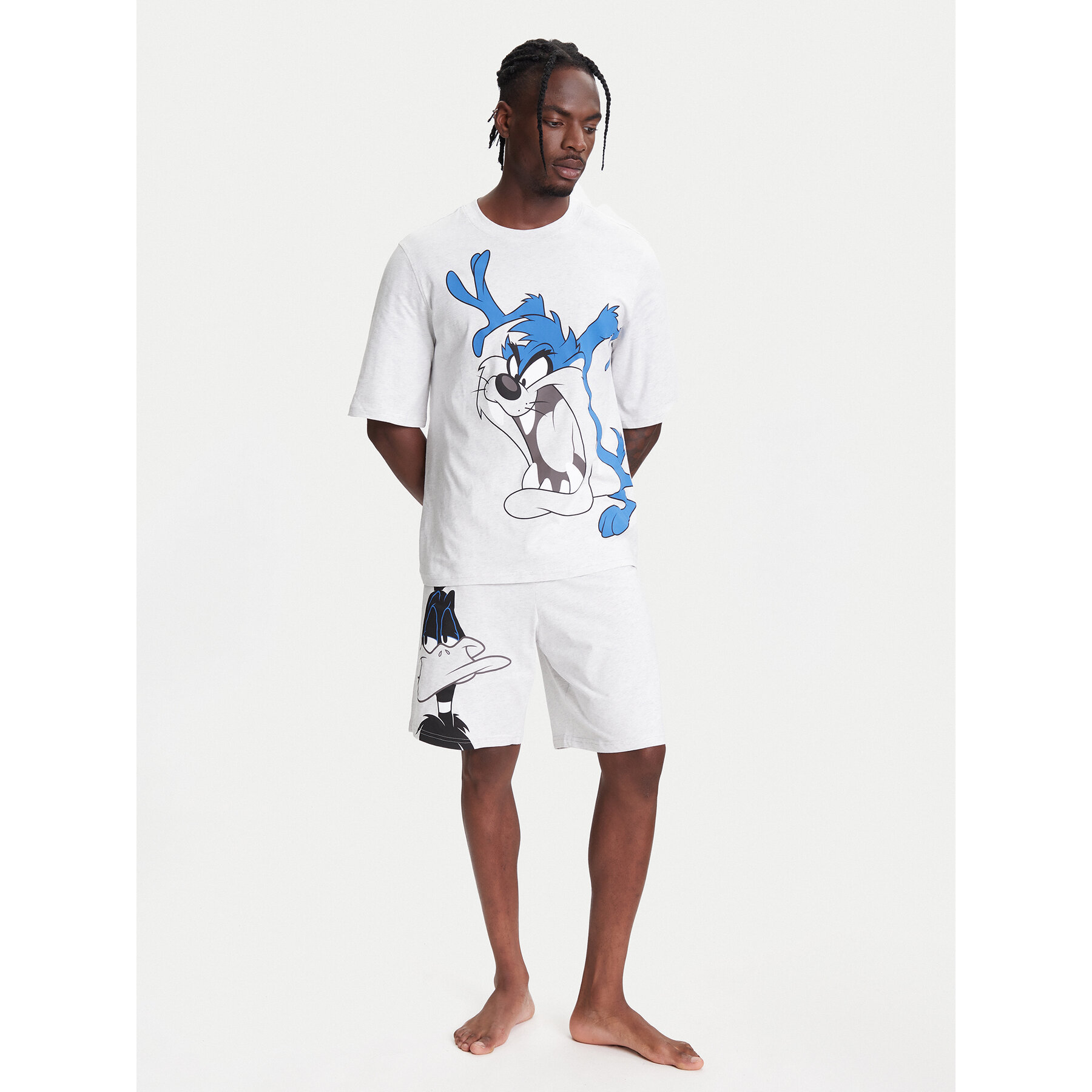 United Colors Of Benetton United Colors Of Benetton Πιτζάμα 30964P02V Γκρι Regular Fit