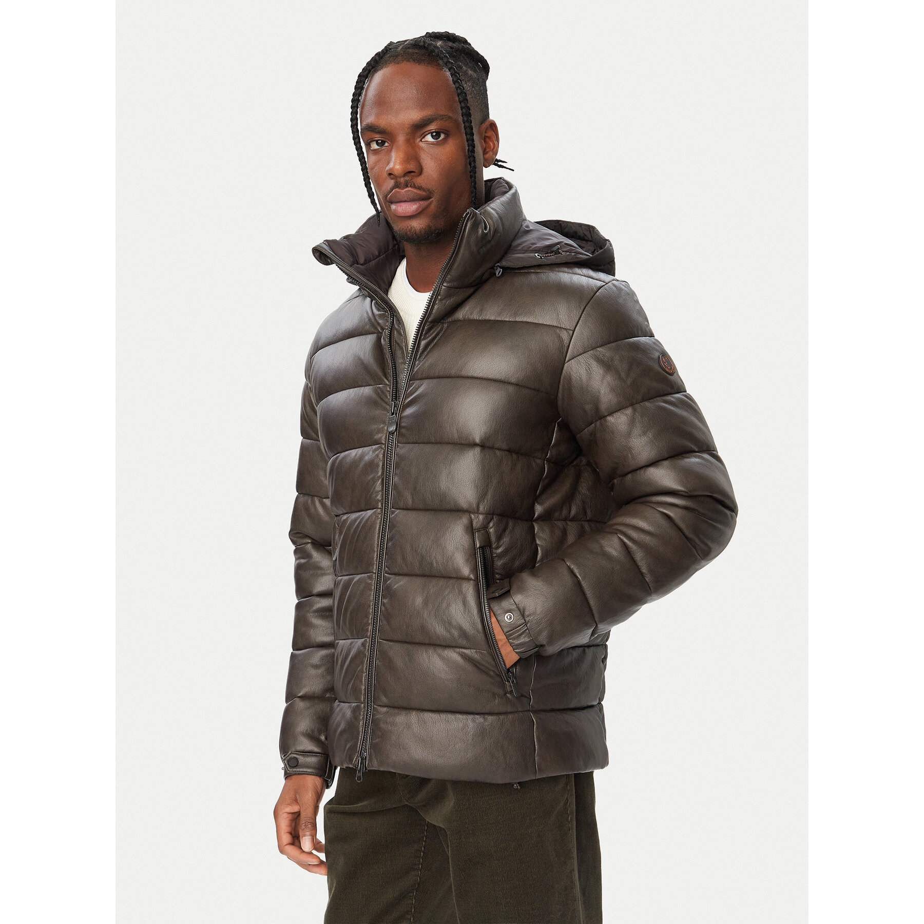 Save The Duck Winterjacke D33117M NAPA23 Dunkelbraun Regular Fit