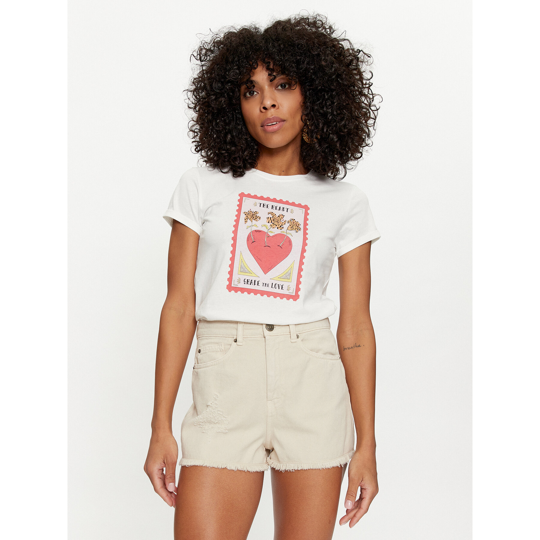 TWINSET Póló 241TT2411 Fehér Regular Fit