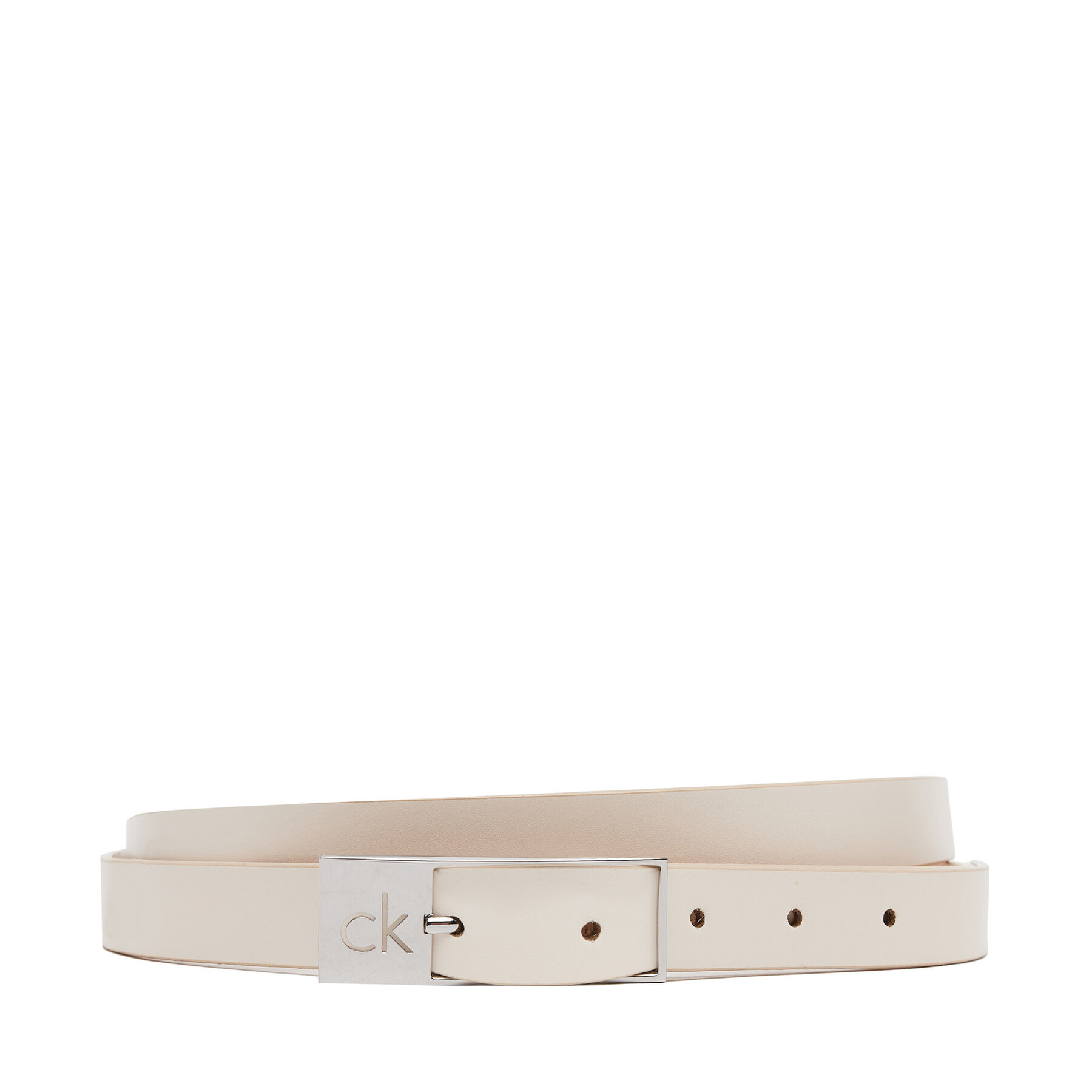 Dámsky opasok Calvin Klein Ck Cut Square Buckle 2.0 K60K613155 Biela