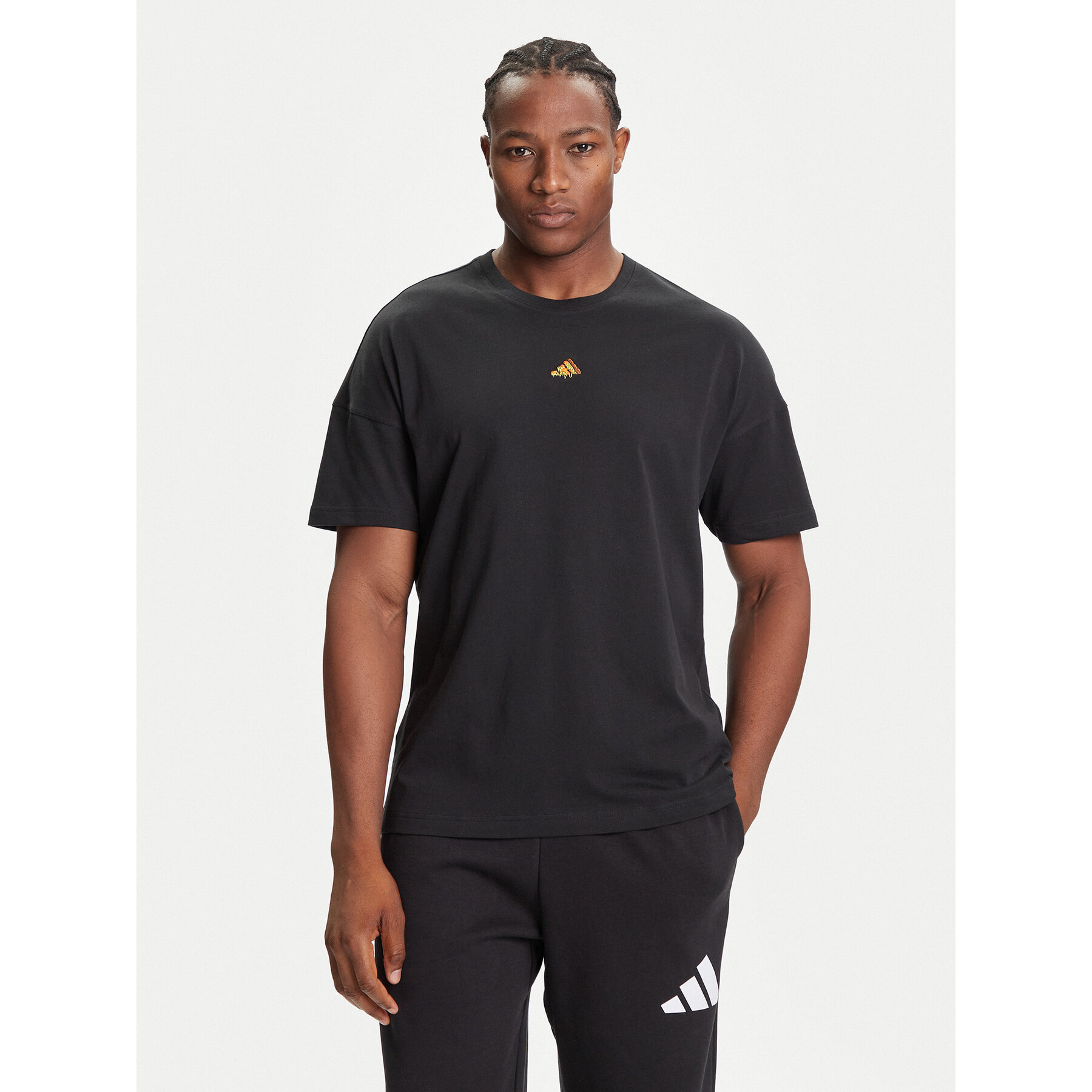adidas Majica Fortnite Graphic JV7964 Črna Loose Fit