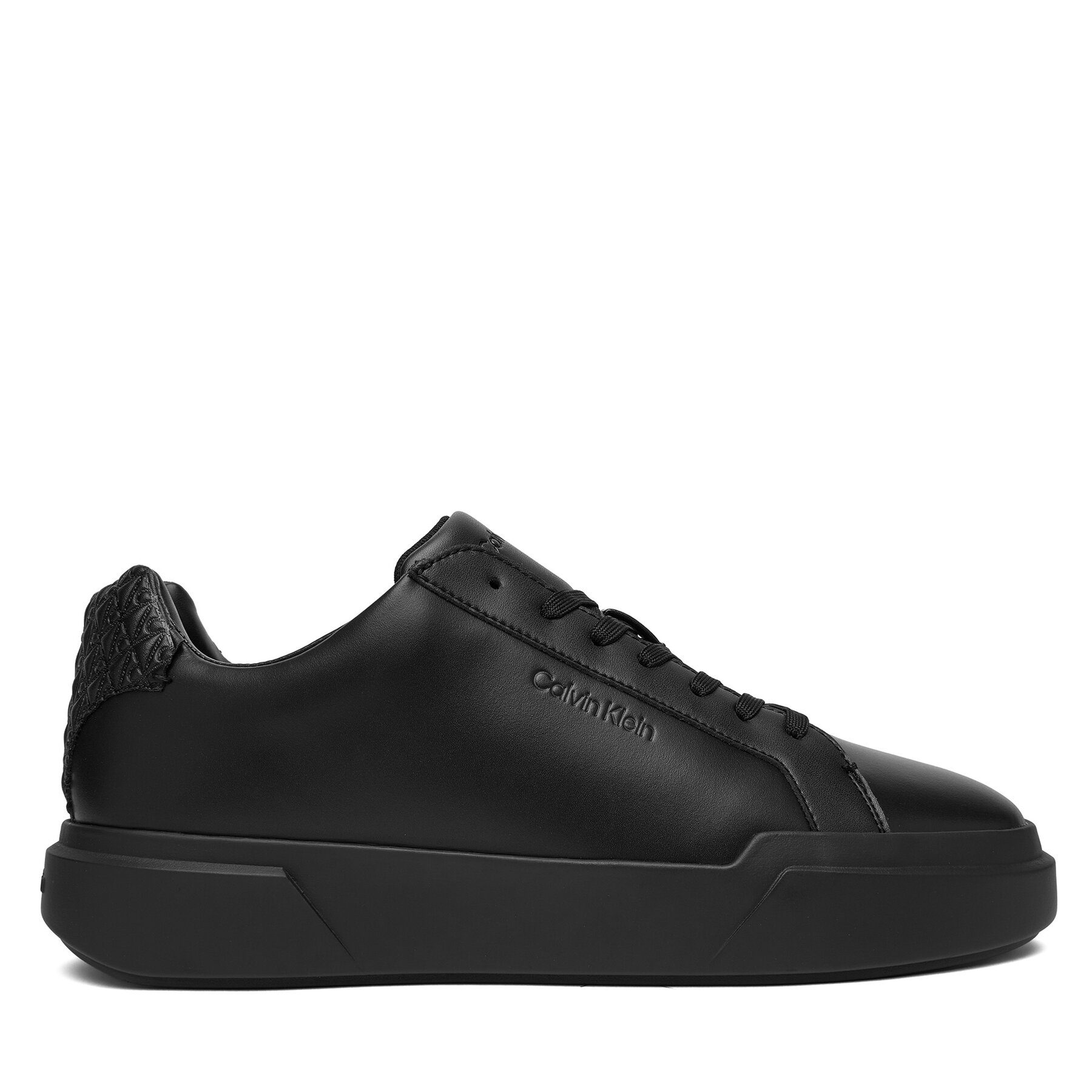 Sneakers Calvin Klein Chunky Cupsole Laceup Lth Bt Aop HM0HM02070 Nero