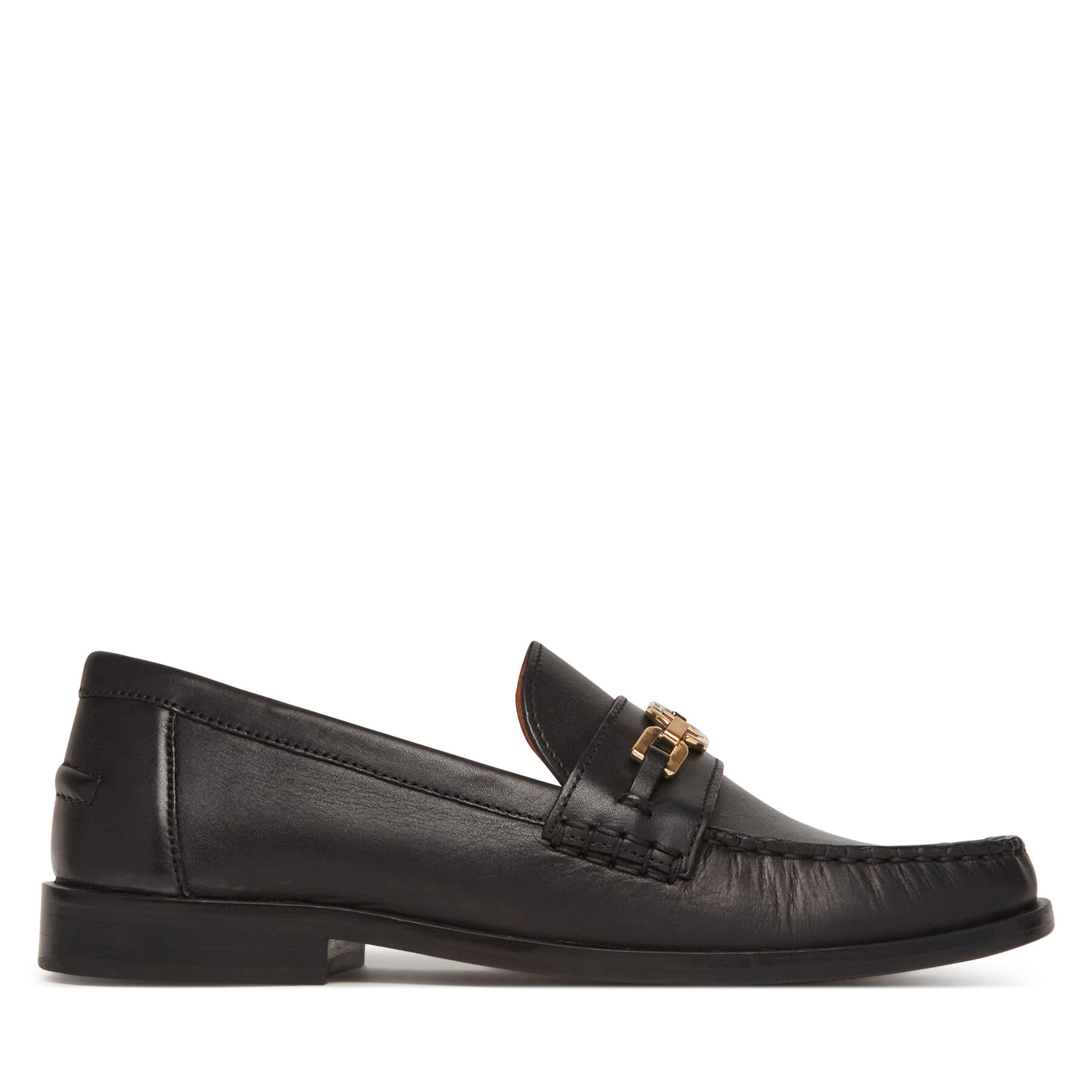 TWINSET Mujer Mocasines, Talla : 38, Negro, 251TCP130