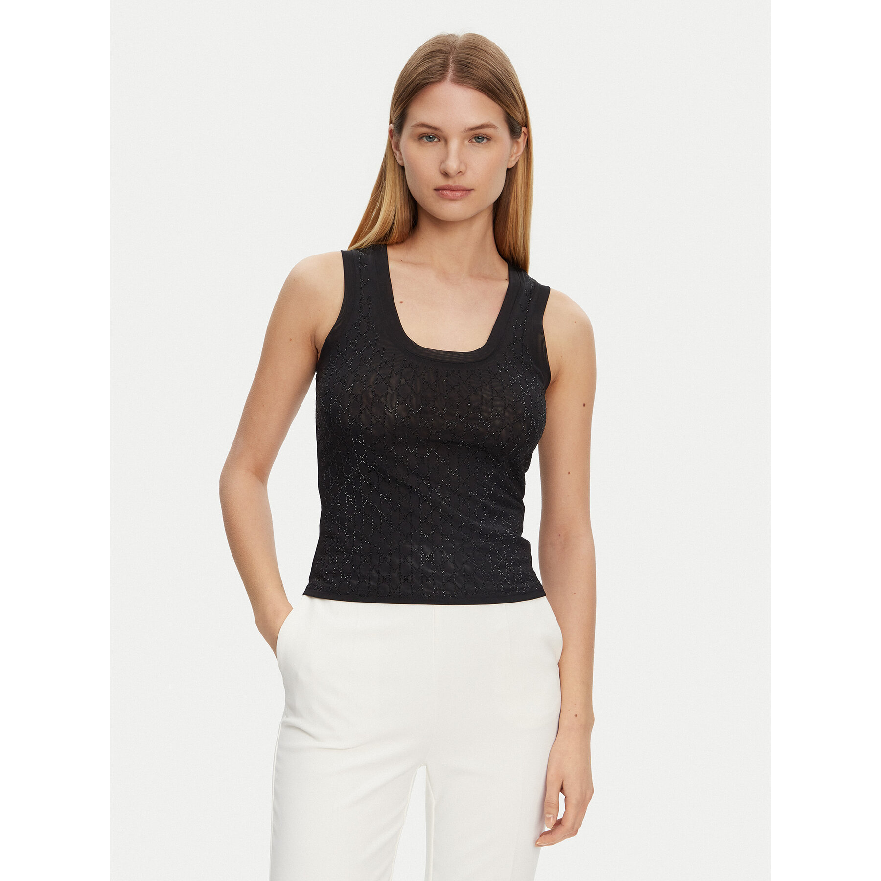 Marciano Guess Felső 5RGP21 6311A Fekete Regular Fit