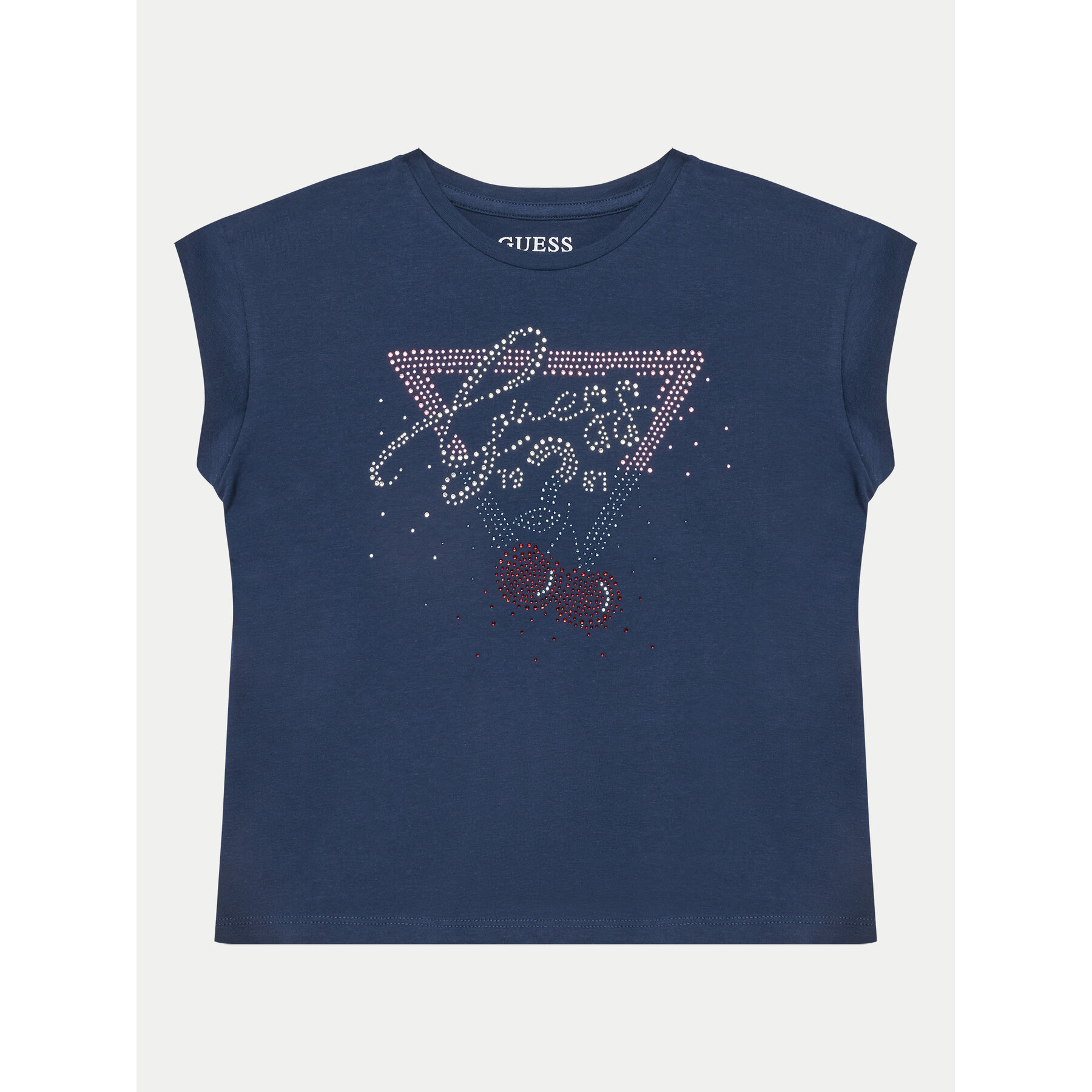 Guess T-Shirt J5GI01 K6YW4 Σκούρο μπλε Boxy Fit