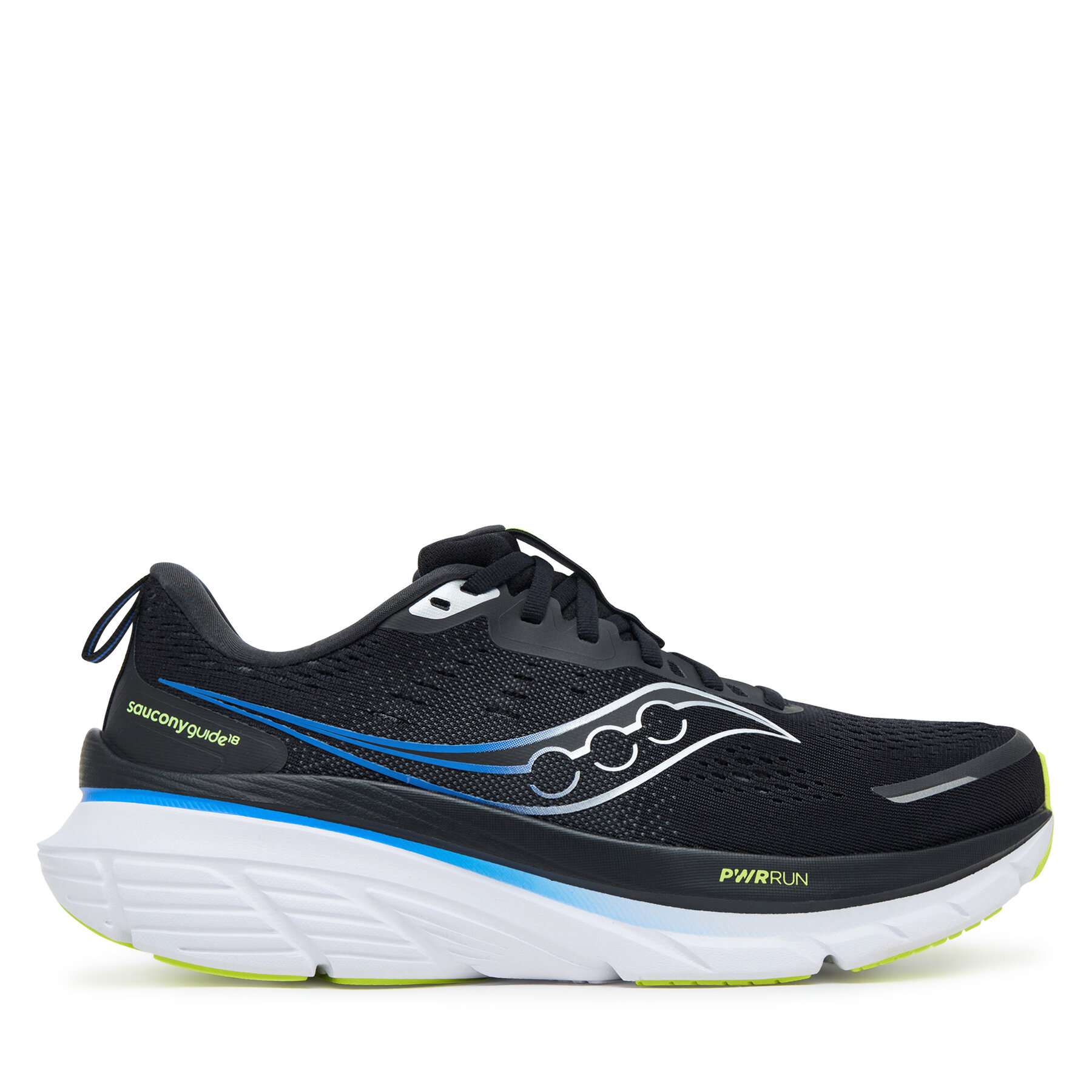 Saucony Férfi Futócipő, Méret: 45, Fekete, Guide 18 S20998