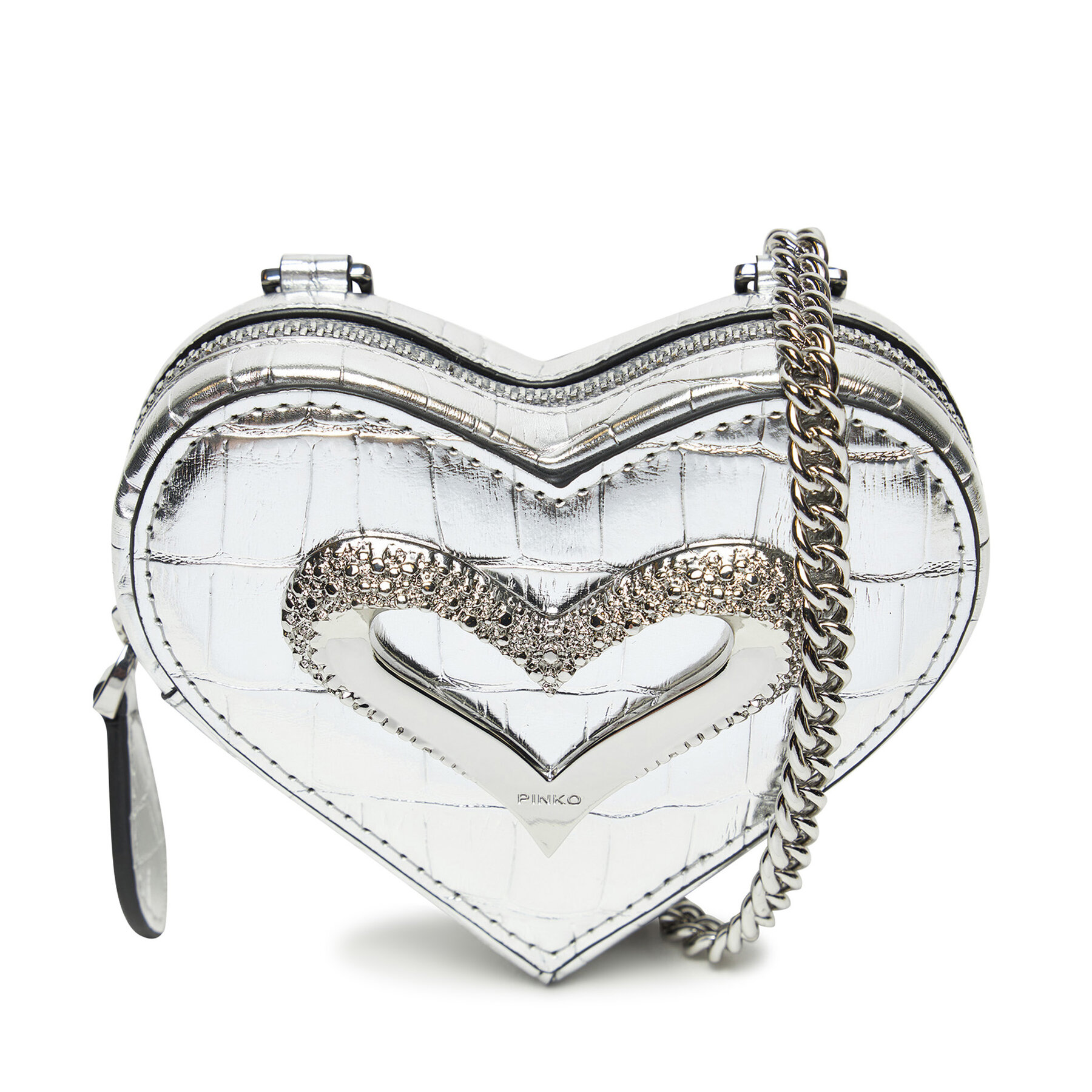 Skokräm PINKO Heart Pills Holder . AI 24-25 PCPL 103835 A1W5 Ezüst akciós termékkép 1