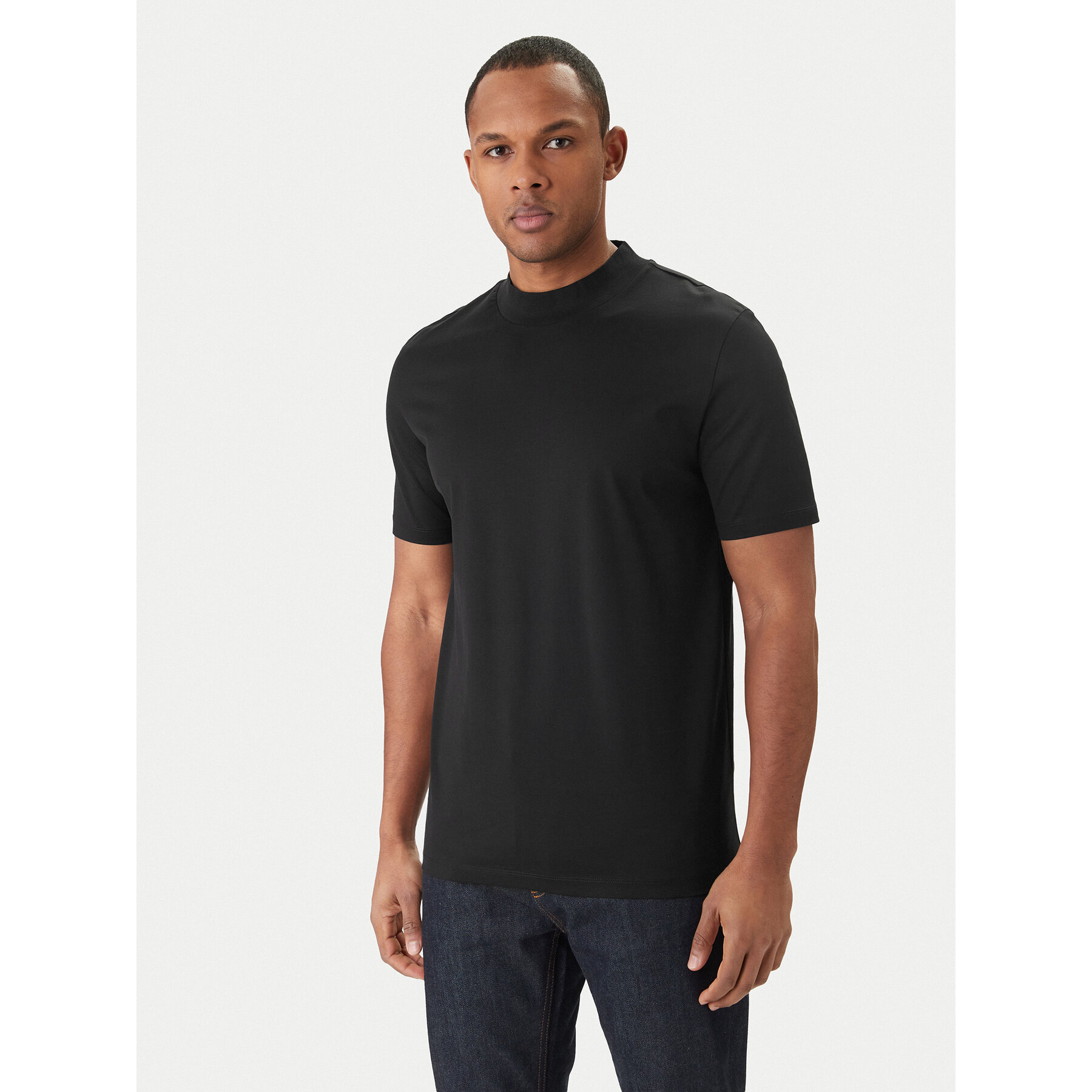 HUGO T-Shirt Dimersom 50542968 Schwarz Slim Fit