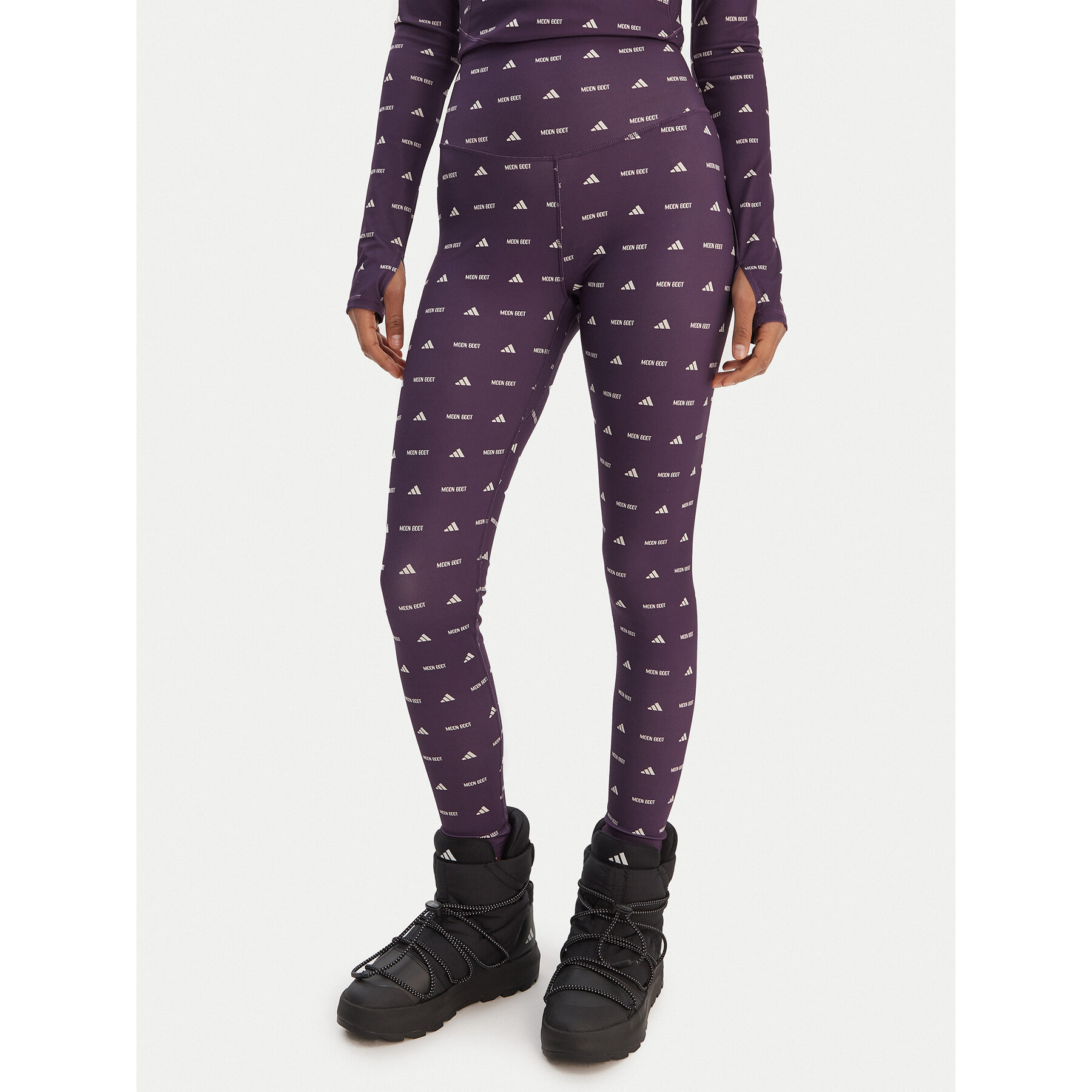 adidas Leggings Moon Boot JM1102 Violett Slim Fit