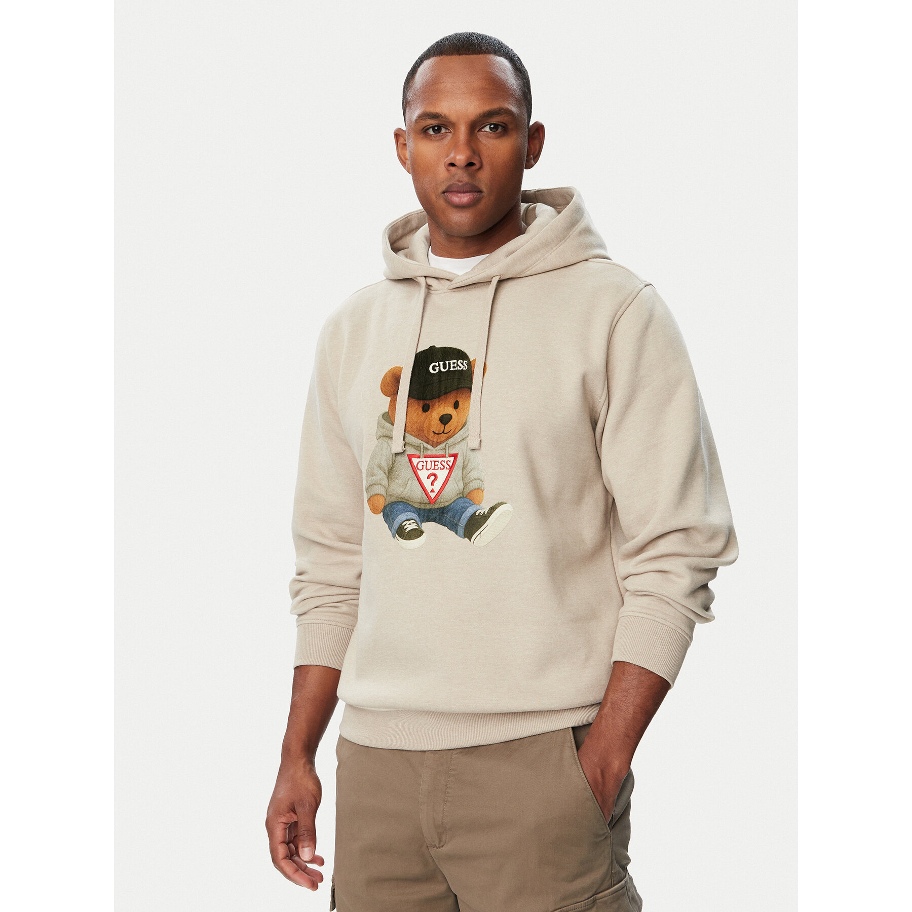 Guess Sweatshirt M6BQ31 K6562 Beige Regular Fit