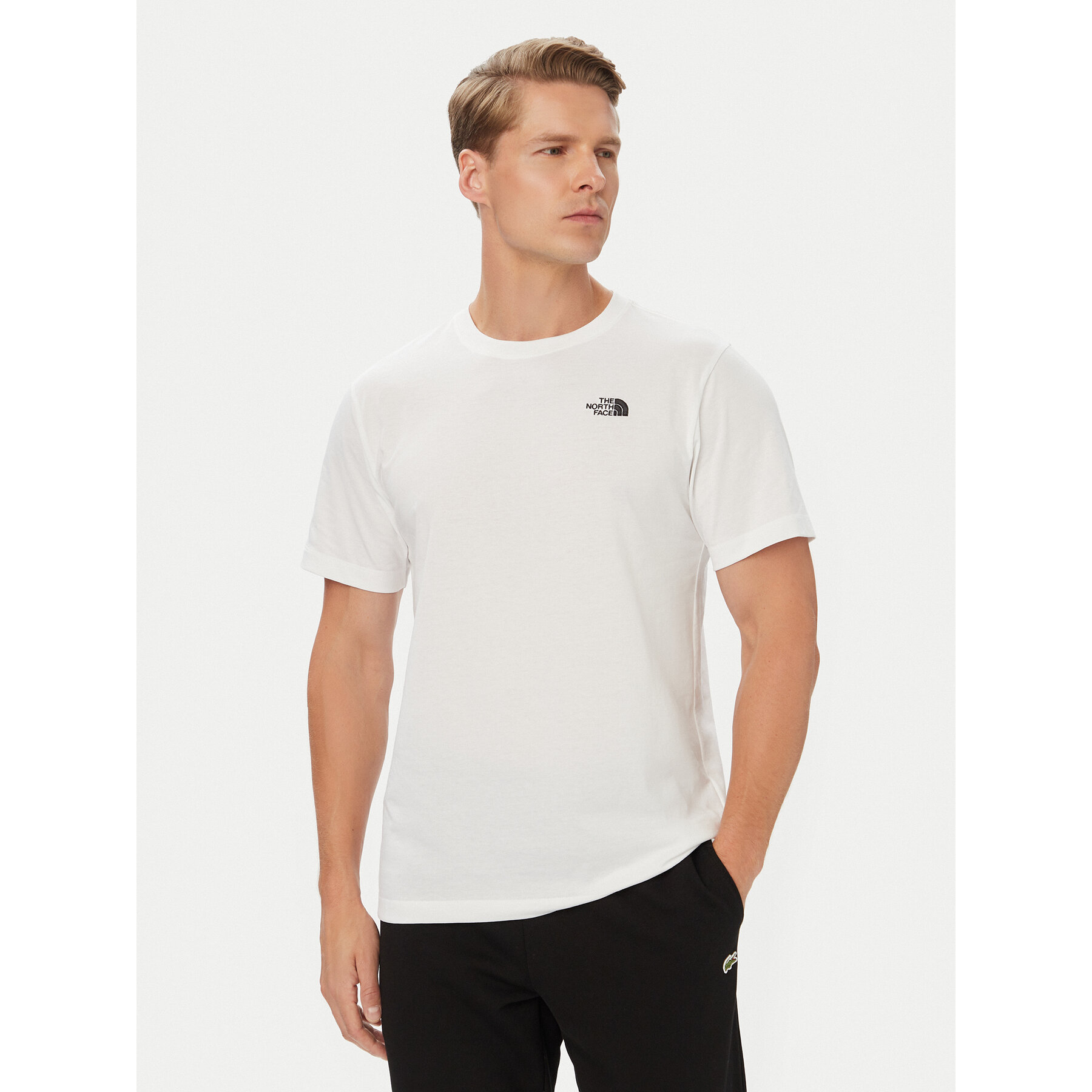 The North Face Majica Evolution Simple Dome NF0A8CZ2 Bela Regular Fit