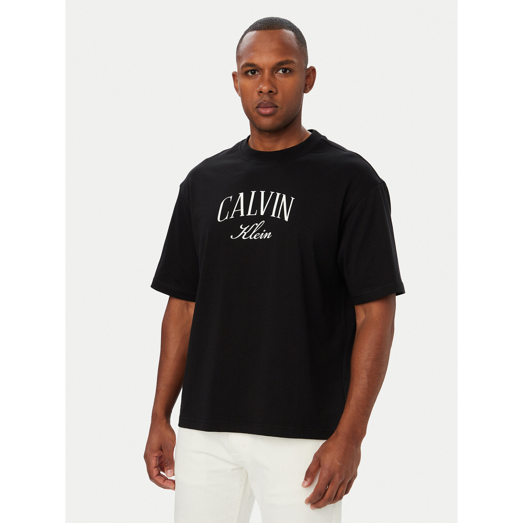 Calvin Klein Jeans T-Shirt Seasonal Graphic LV04RH813G Schwarz Relaxed Fit