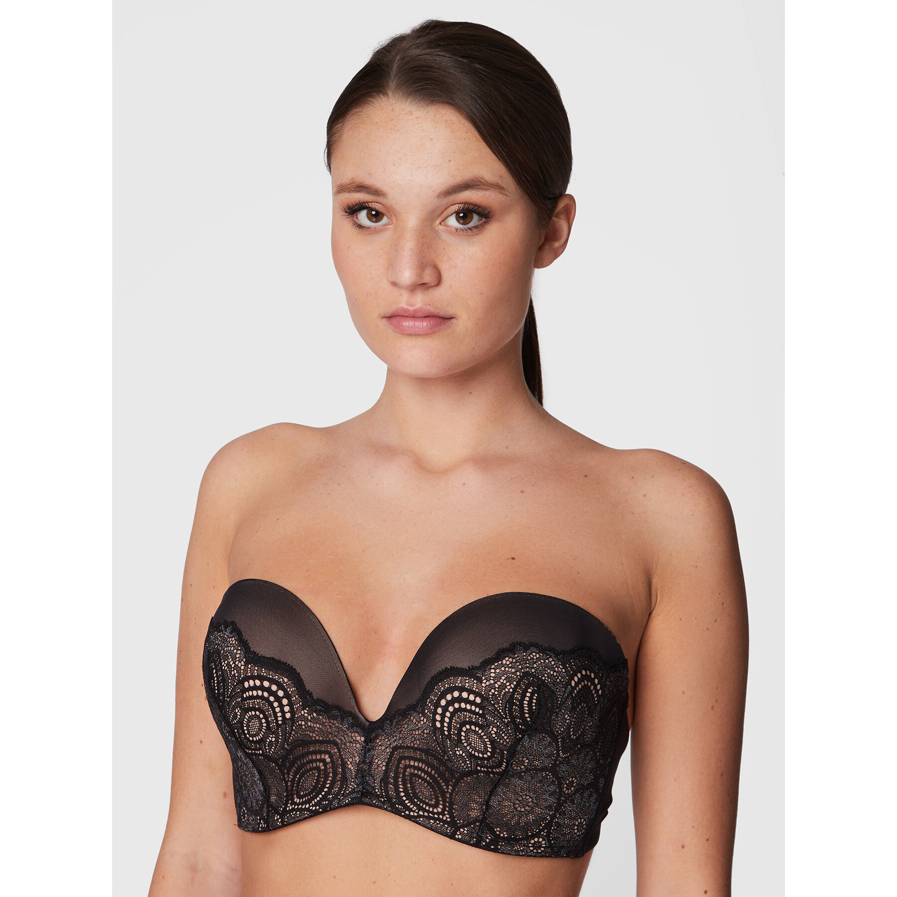 Wonderbra Σουτιέν Bardot WB000BHO Μαύρο